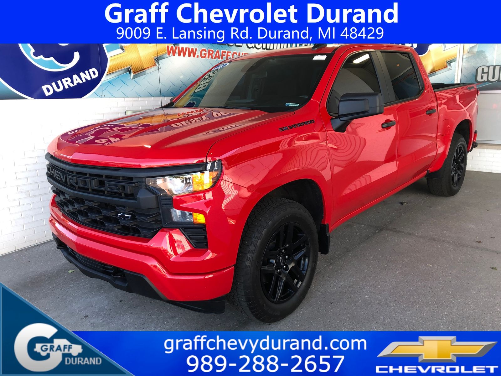 Red Hot 2024 Chevrolet Silverado 1500 Pickup Truck Four-Wheel Drive 8-Speed Automatic