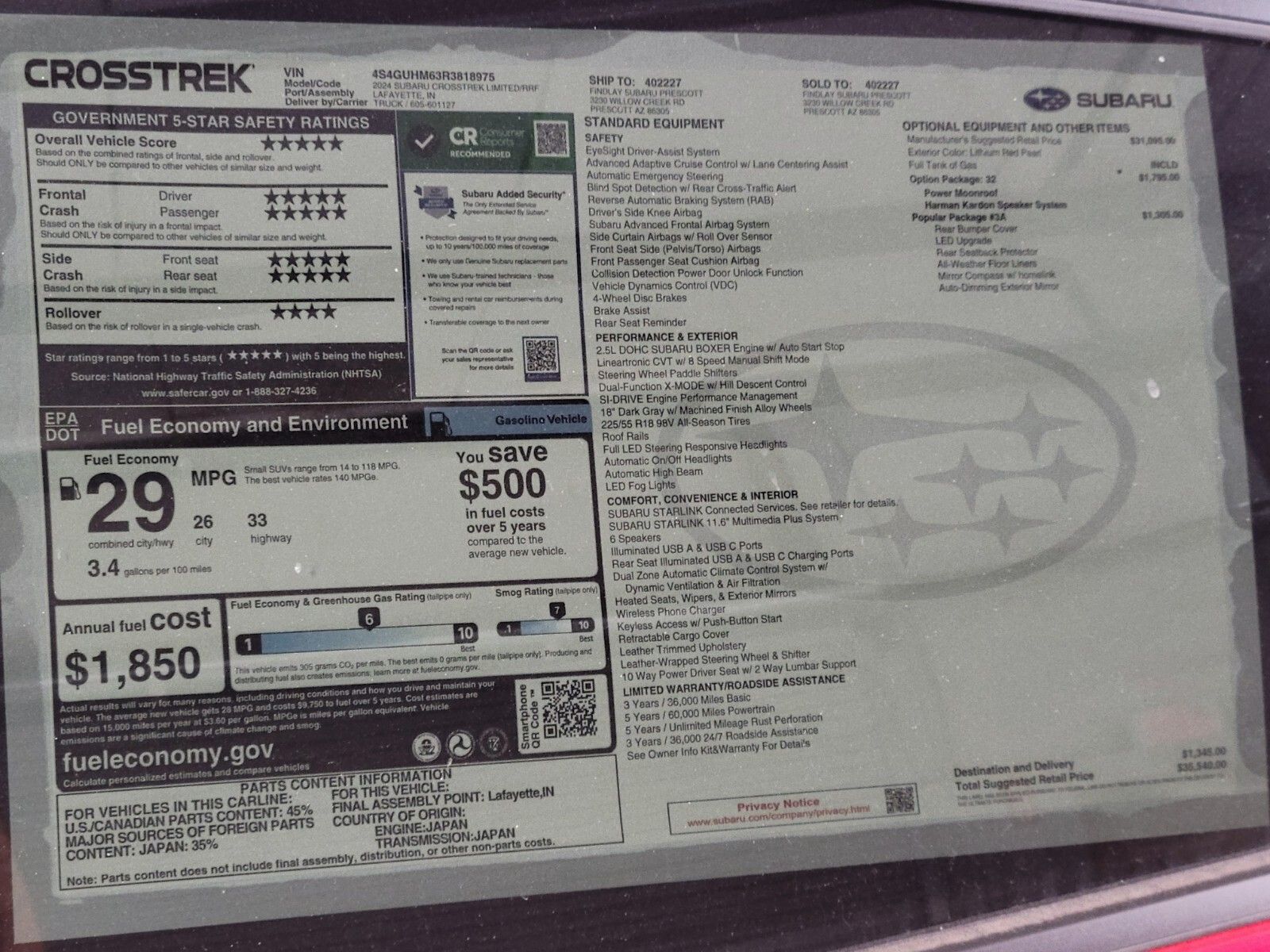 2024 Subaru Crosstrek Limited 35