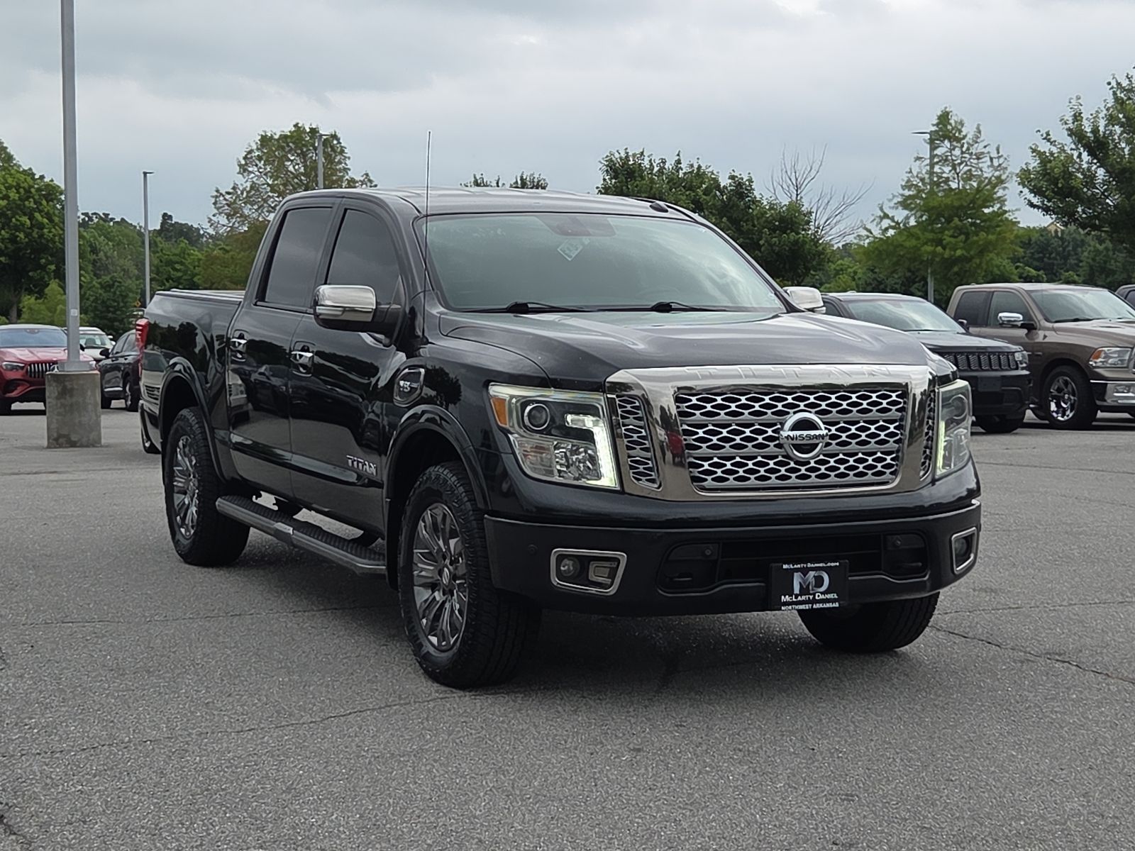 Gray (Magnetic Black) 2017 Nissan Titan Pickup Truck Four-Wheel Drive 7-Speed Automatic