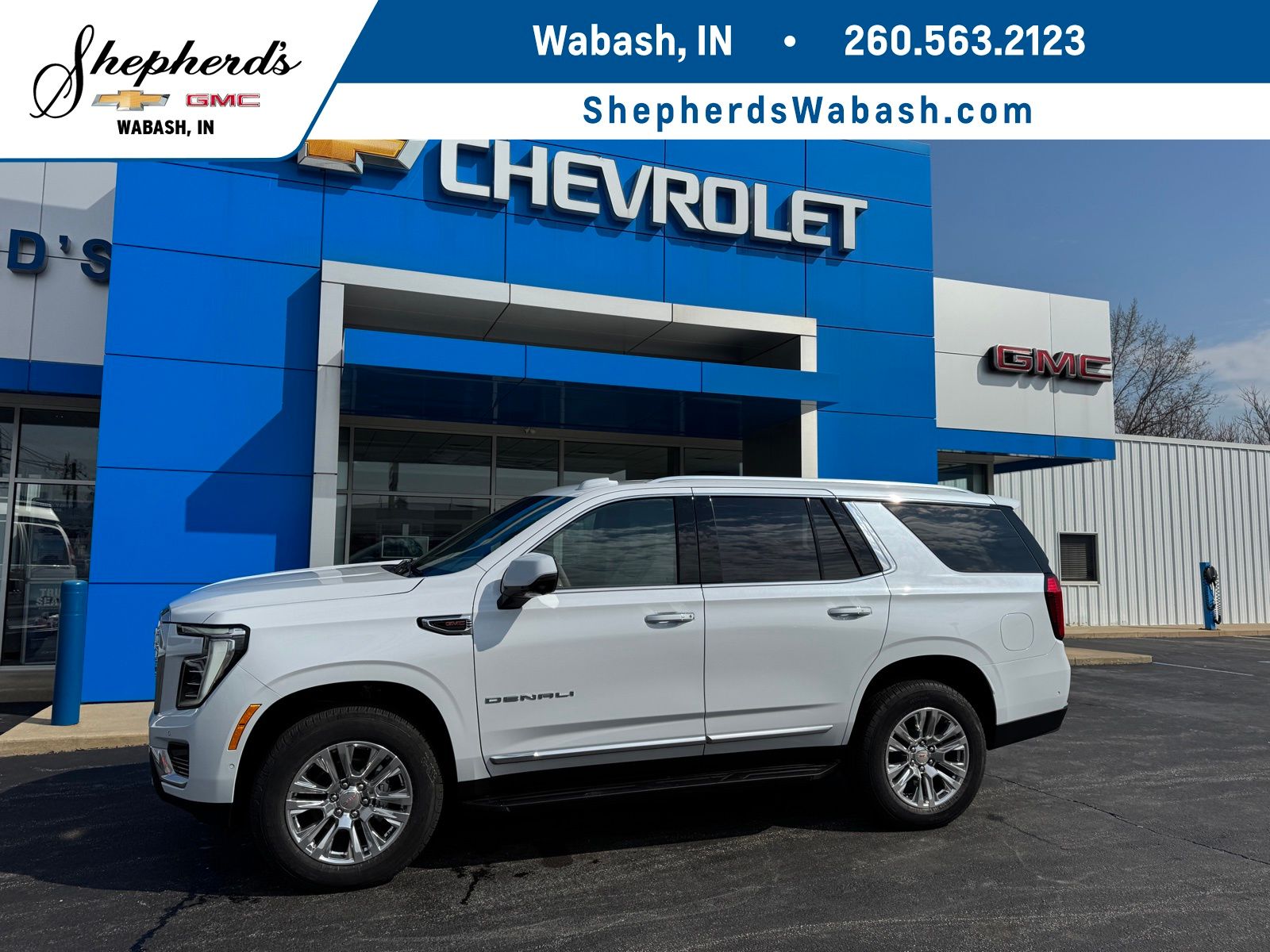 Glacier White 2026 GMC Yukon Denali 4WD SUV / Crossover Four-Wheel Drive