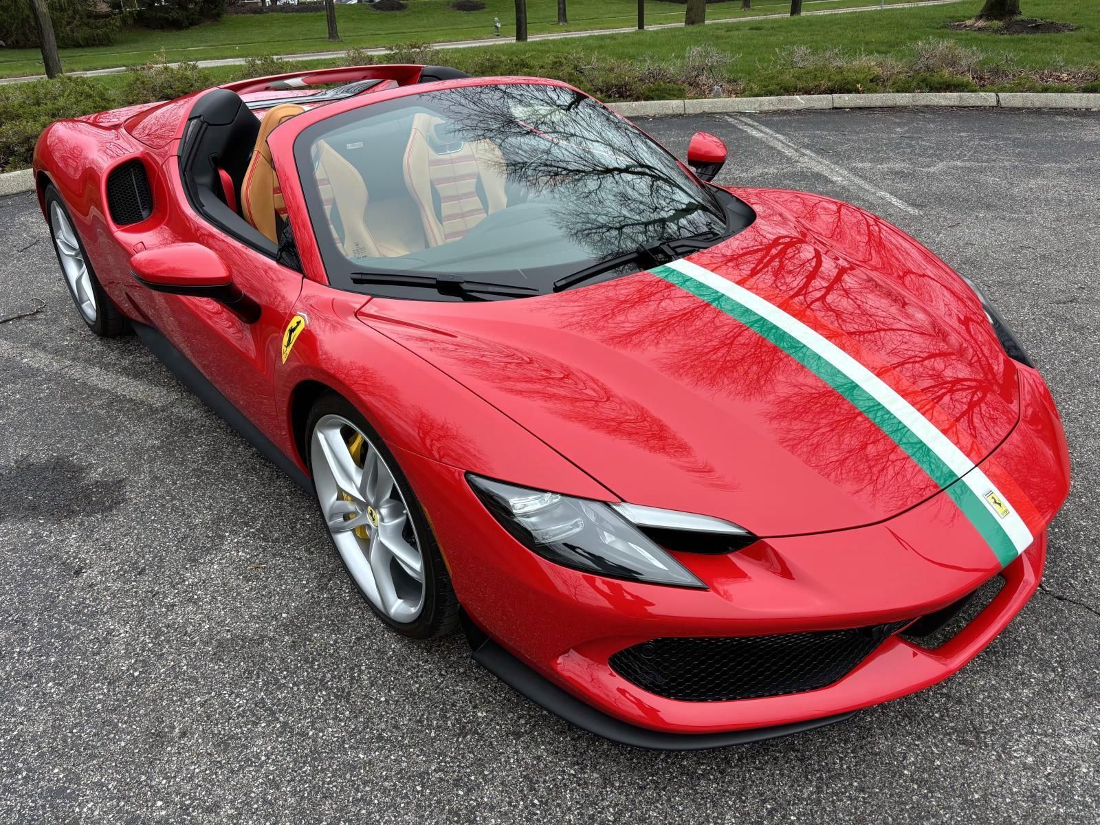 Rosso Corsa 2025 Ferrari 296 GTS RWD Convertible Rear-Wheel Drive 8-Speed Dual Clutch