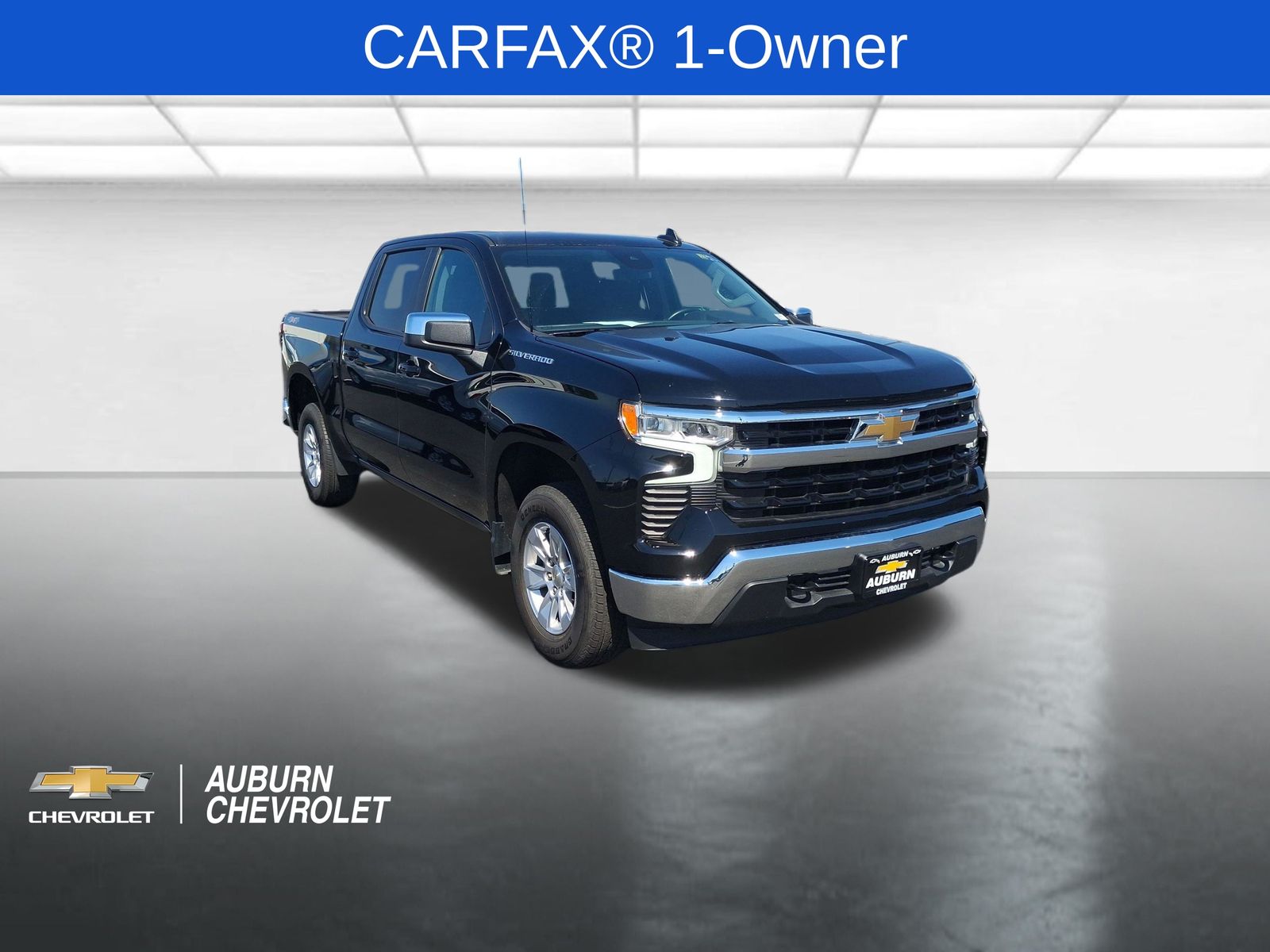 Black 2025 Chevrolet Silverado 1500 Pickup Truck Four-Wheel Drive Automatic