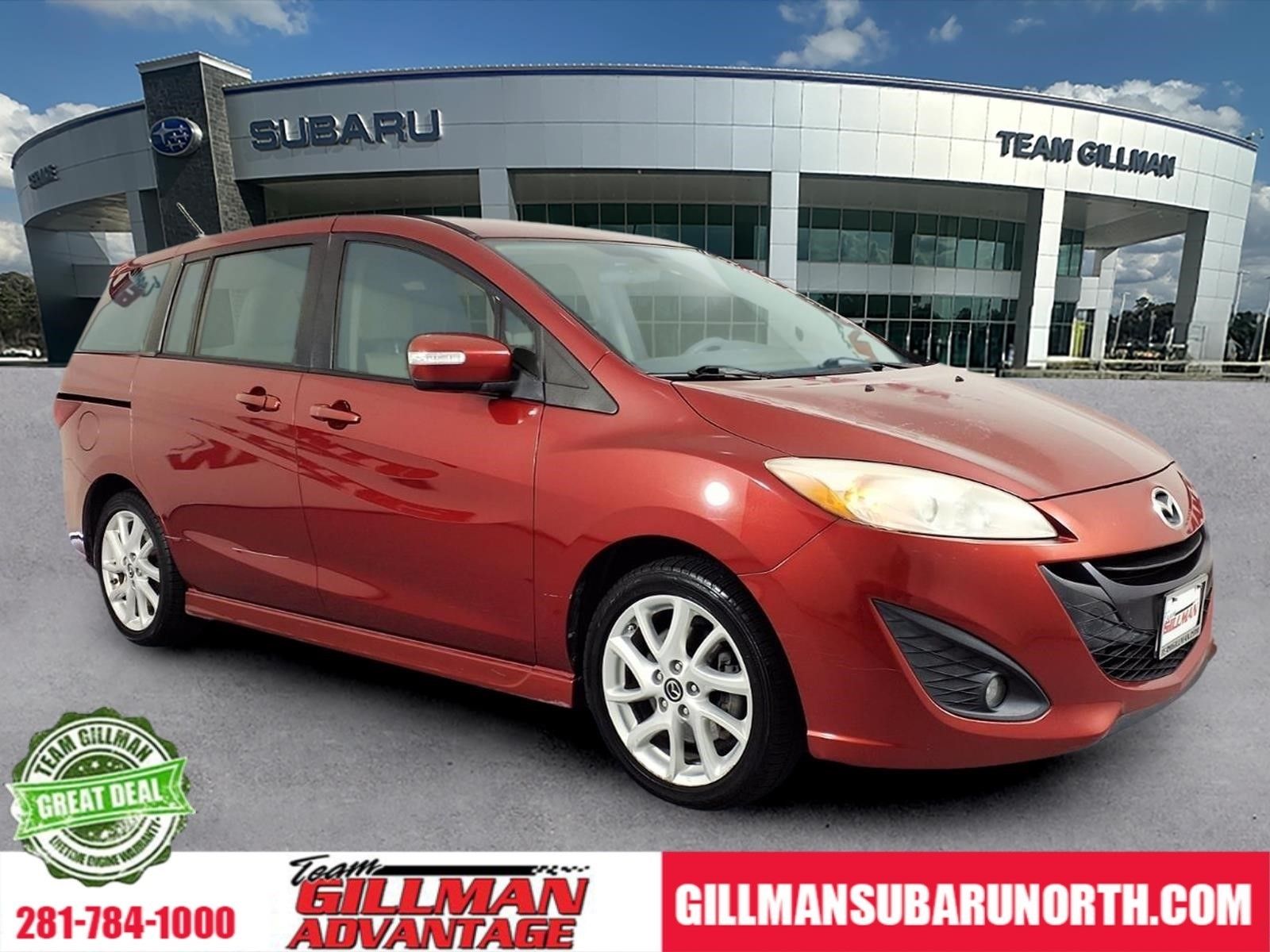 Zeal Red Mica 2015 Mazda MAZDA5 Touring Minivan Front-Wheel Drive 5-Speed Automatic Overdrive