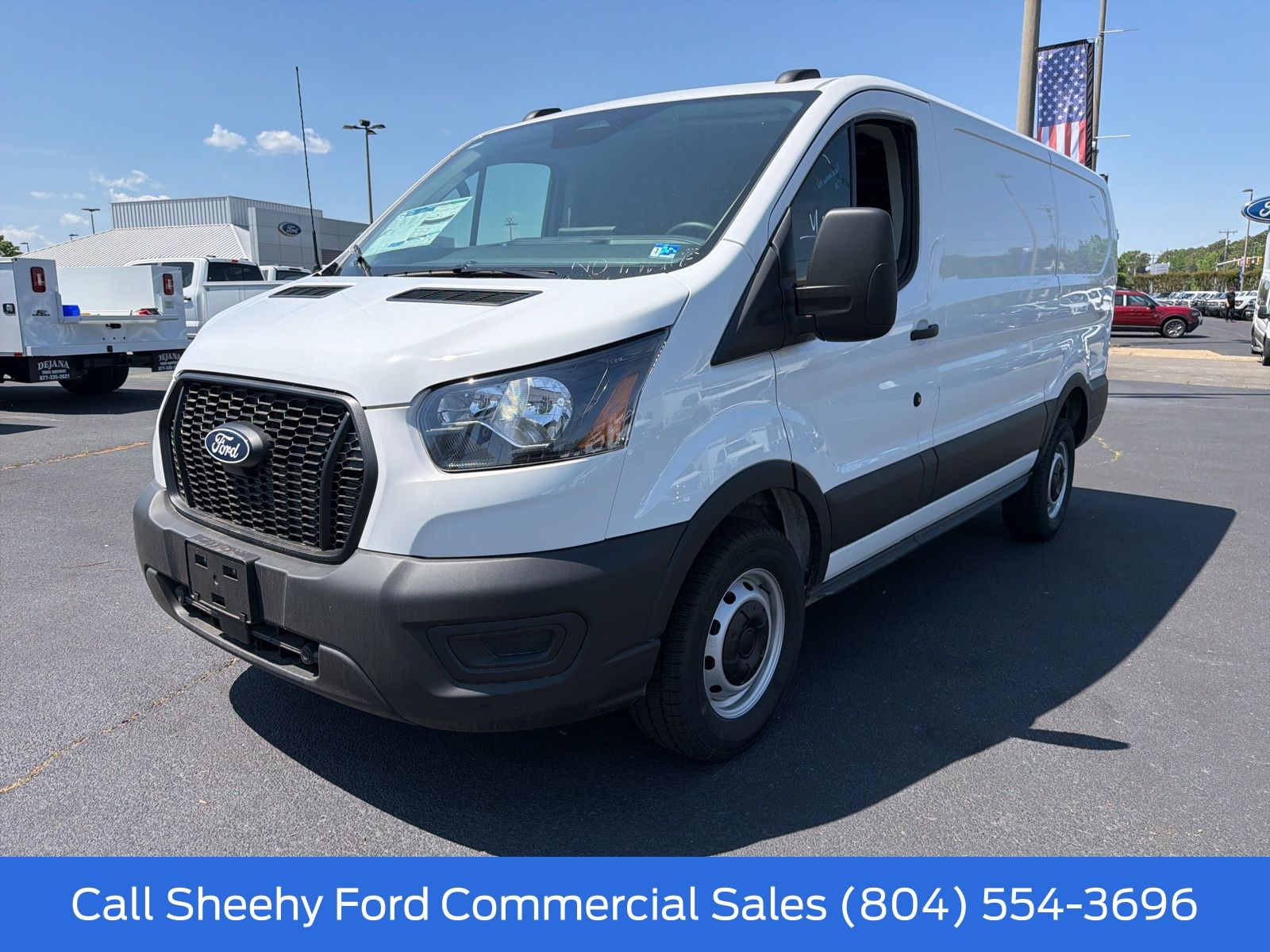 New 2026 Oxford White Ford Low Roof Cargo Van image 2