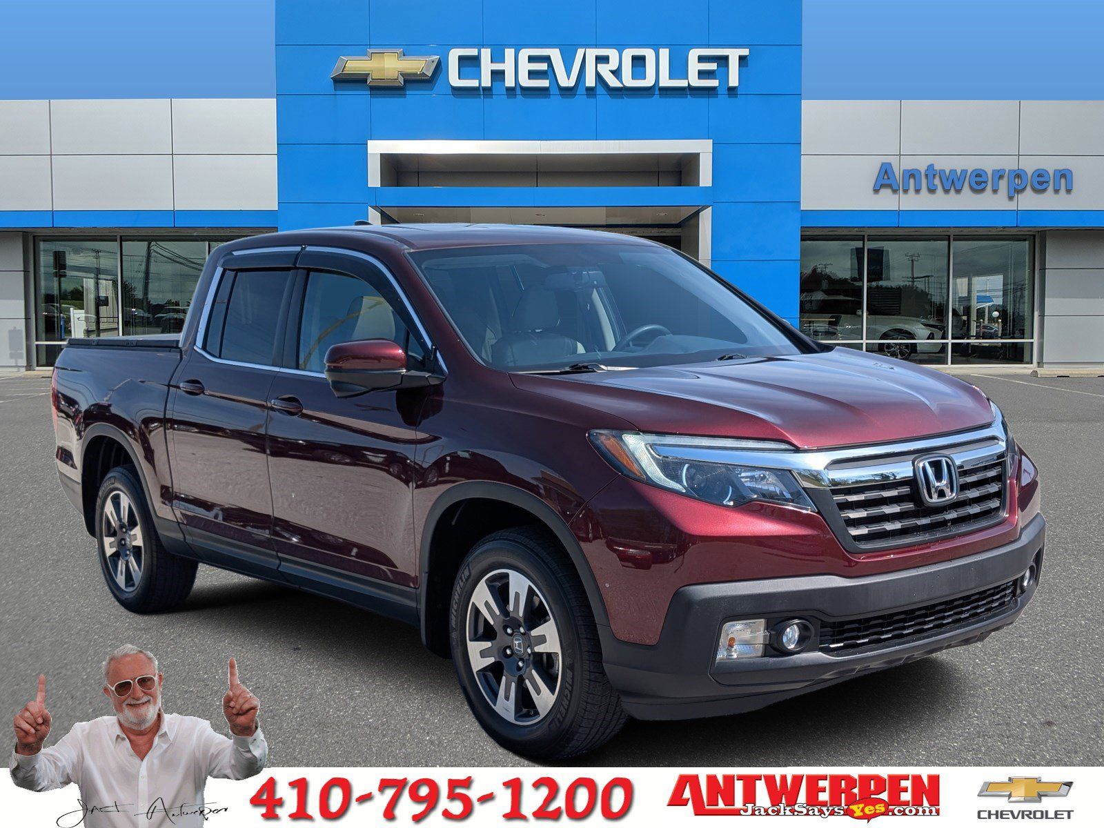Red (Maroon) 2019 Honda Ridgeline RTL-T AWD Pickup Truck All-Wheel Drive 6-Speed Automatic