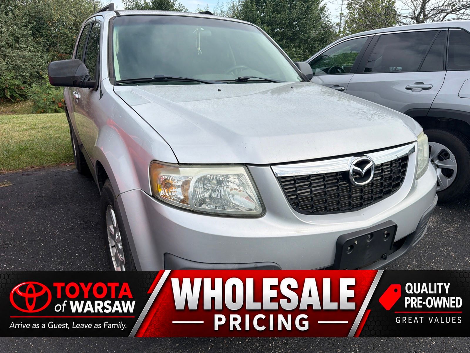 Brilliant Silver Metallic 2009 Mazda Tribute SUV / Crossover Front-Wheel Drive 6-Speed Automatic Overdrive
