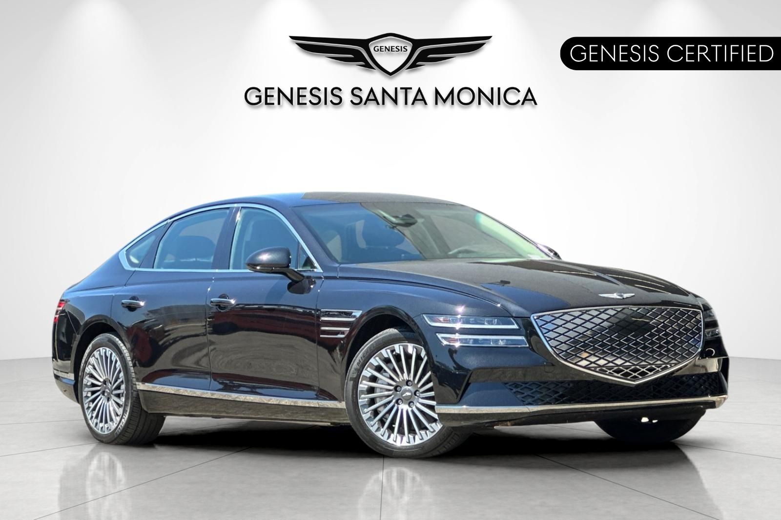 Vik Black 2024 Genesis G80 Sedan All-Wheel Drive 1-Speed Automatic