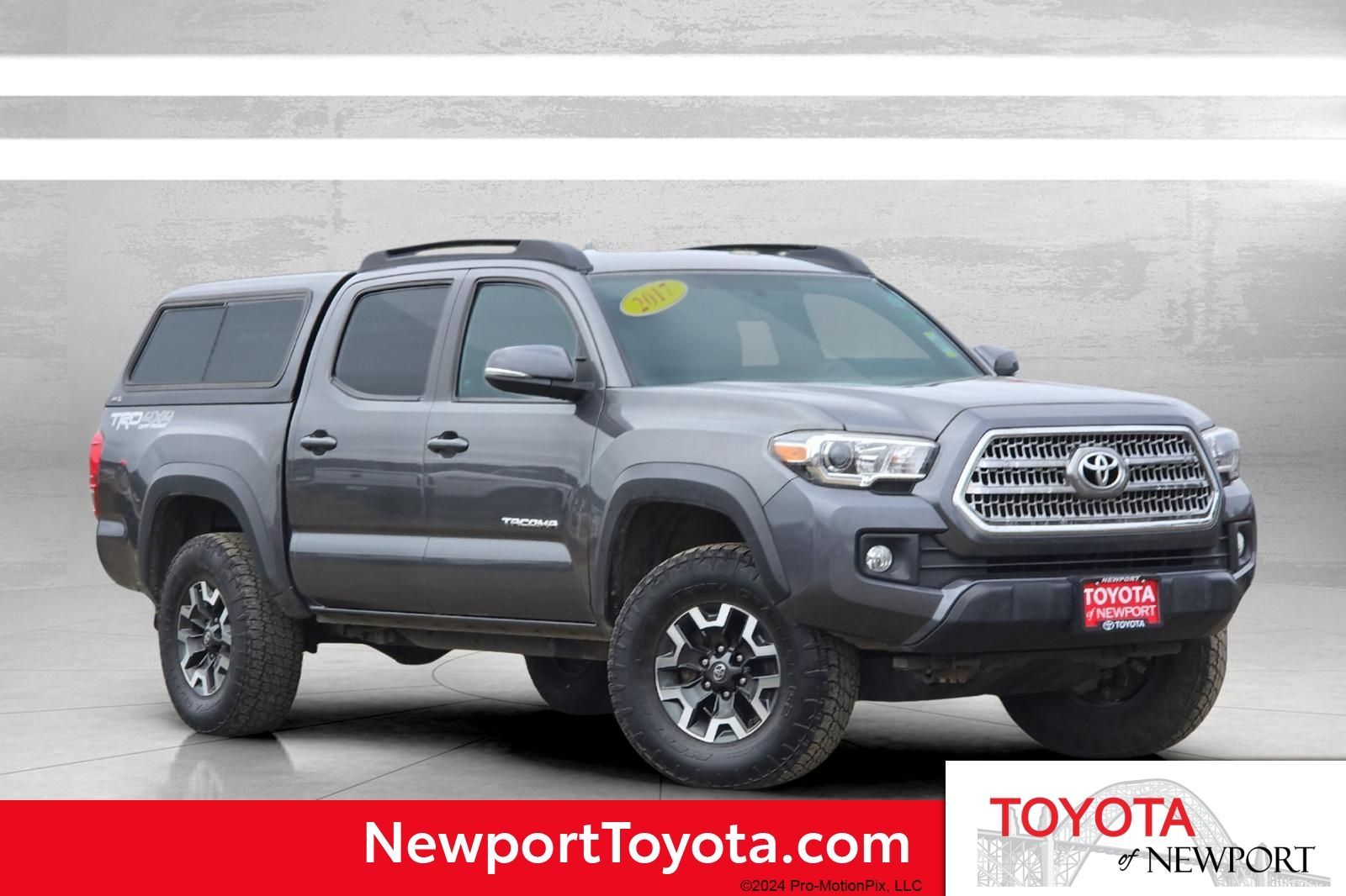 Magnetic Gray Metallic 2017 Toyota Tacoma Pickup Truck Four-Wheel Drive 6-Speed Automatic