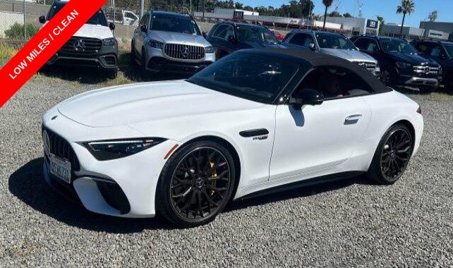 MANUFAKTUR Moonlight White Magno 2022 Mercedes-Benz SL-Class AMG SL 63 4MATIC Convertible All-Wheel Drive 9-Speed Automatic