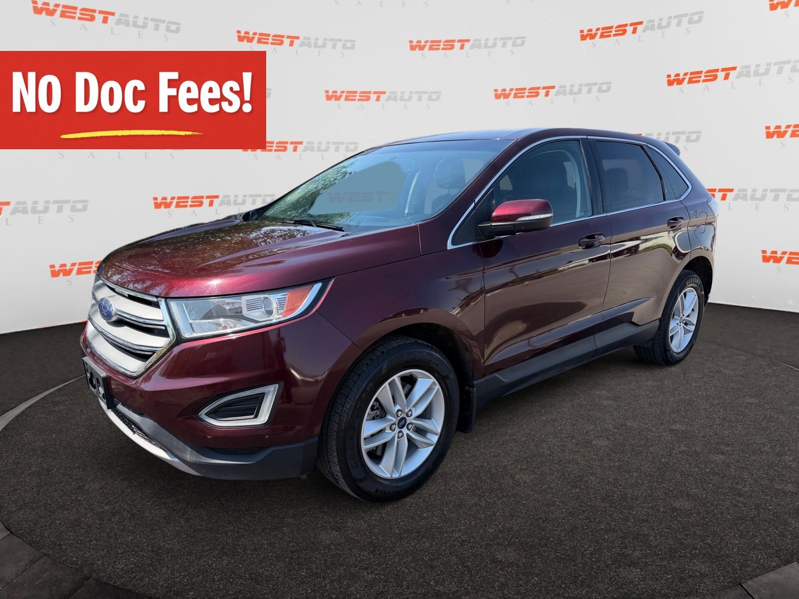 Red (Burgundy) 2017 Ford Edge SUV / Crossover All-Wheel Drive 6-Speed Automatic