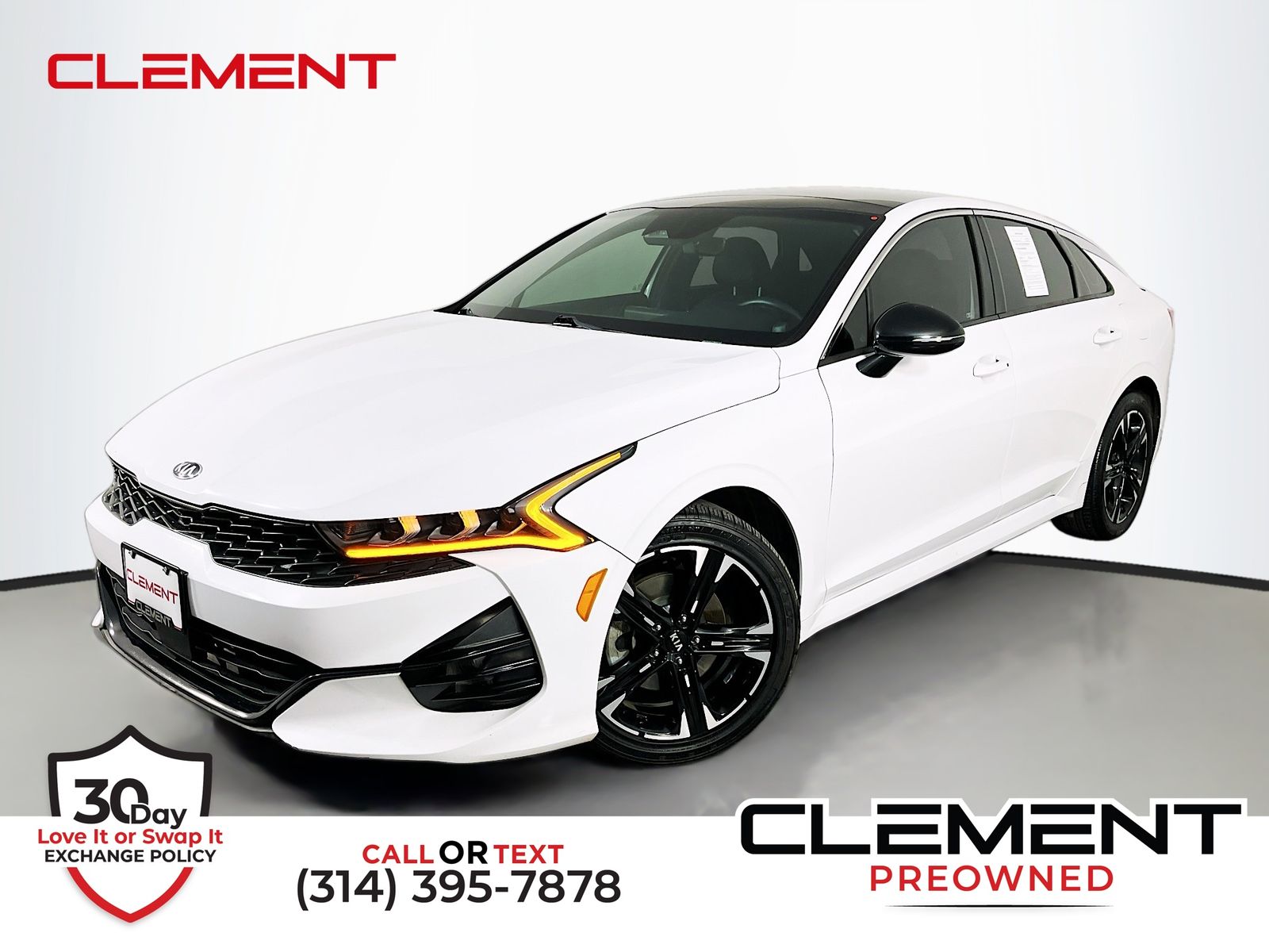 Glacial White Pearl 2021 Kia K5 Sedan Front-Wheel Drive 8-Speed Automatic