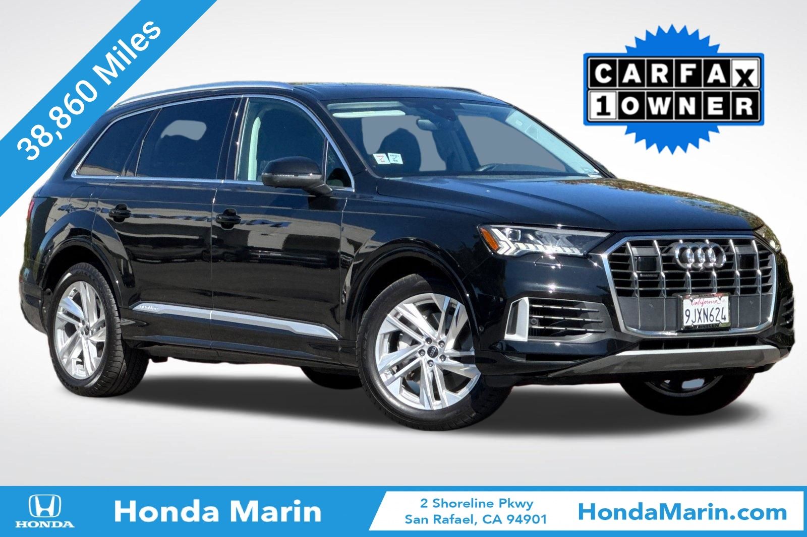 Mythos Black Metallic 2024 Audi Q7 SUV / Crossover All-Wheel Drive 8-Speed Automatic