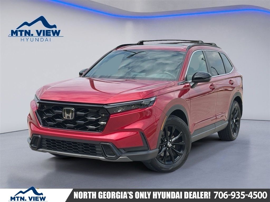 Radiant Red Metallic 2024 Honda CR-V Hybrid SUV / Crossover Front-Wheel Drive Continuously Variable Transmission