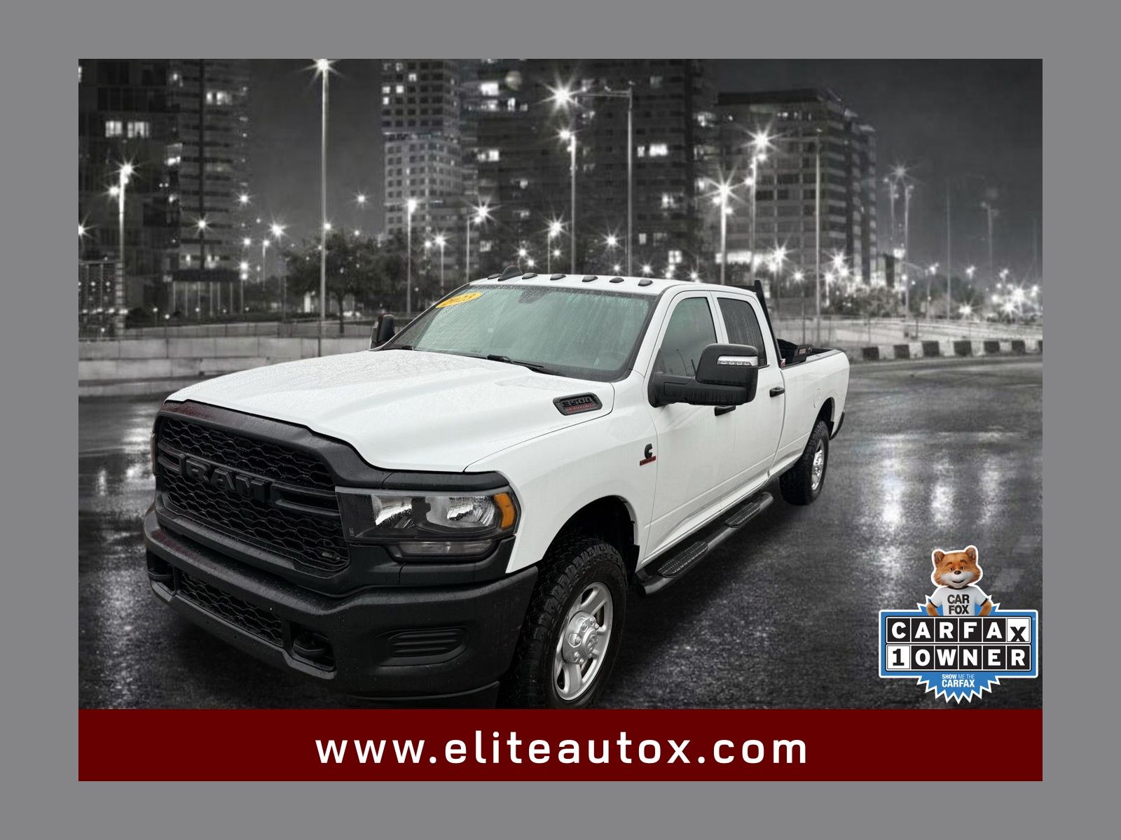 Bright White Clearcoat 2023 RAM 3500 Pickup Truck Four-Wheel Drive 6-Speed Automatic