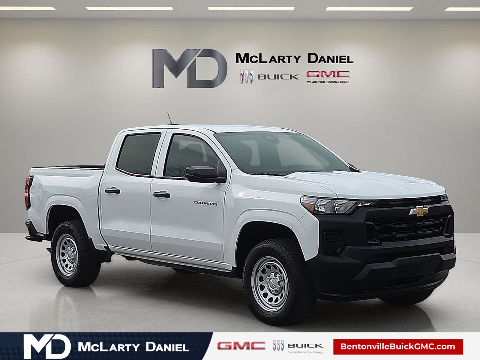 Summit White 2024 Chevrolet Colorado Work Truck Crew Cab RWD Pickup Truck 4X2 8-Speed Automatic