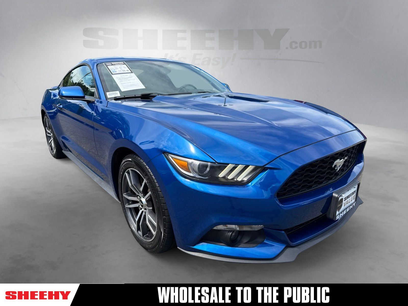 Lightning Blue Metallic 2017 Ford Mustang Coupe Rear-Wheel Drive 6-Speed Automatic