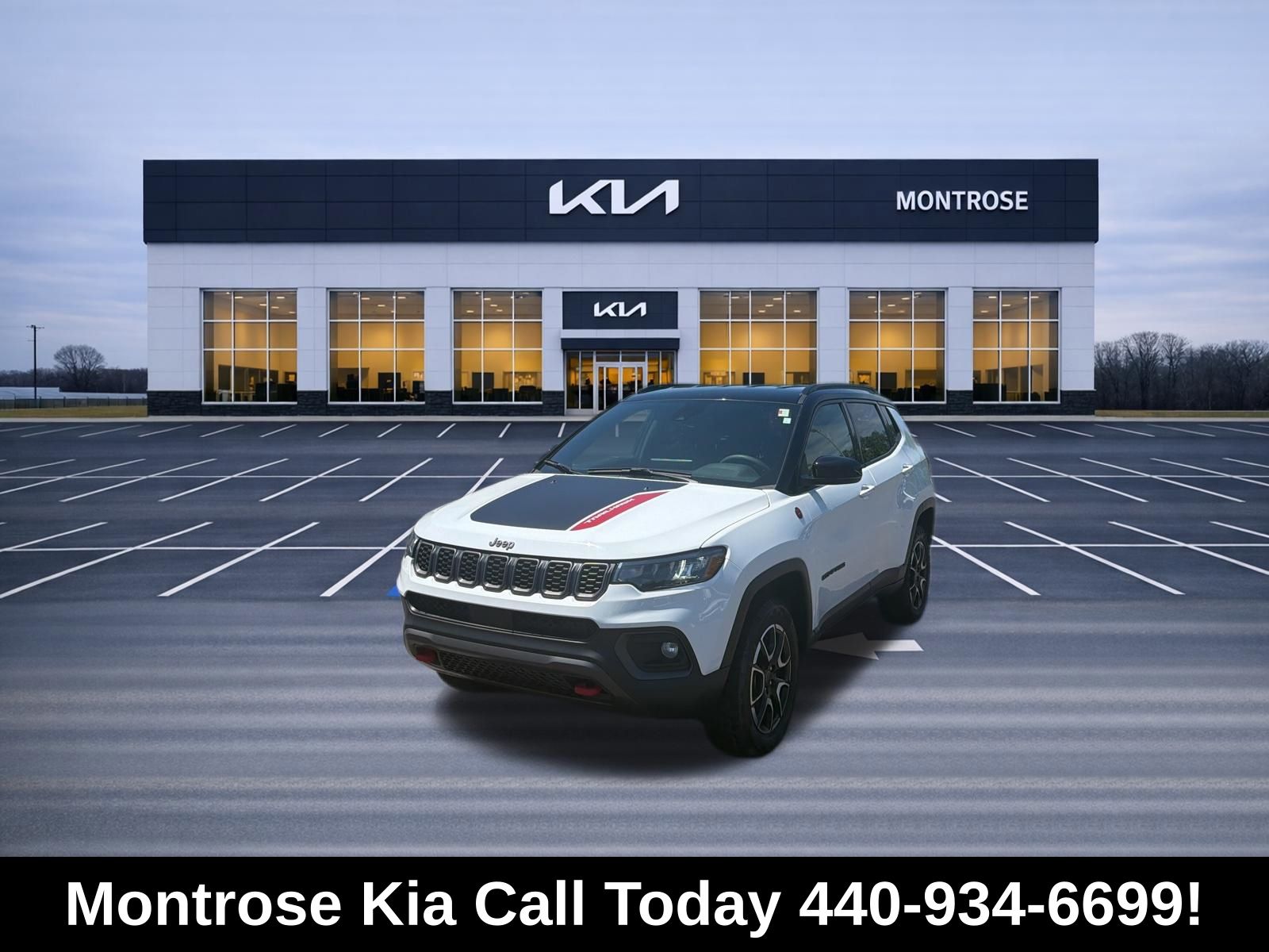 Bright White Clearcoat 2025 Jeep Compass Trailhawk 4WD SUV / Crossover Four-Wheel Drive 8-Speed Automatic