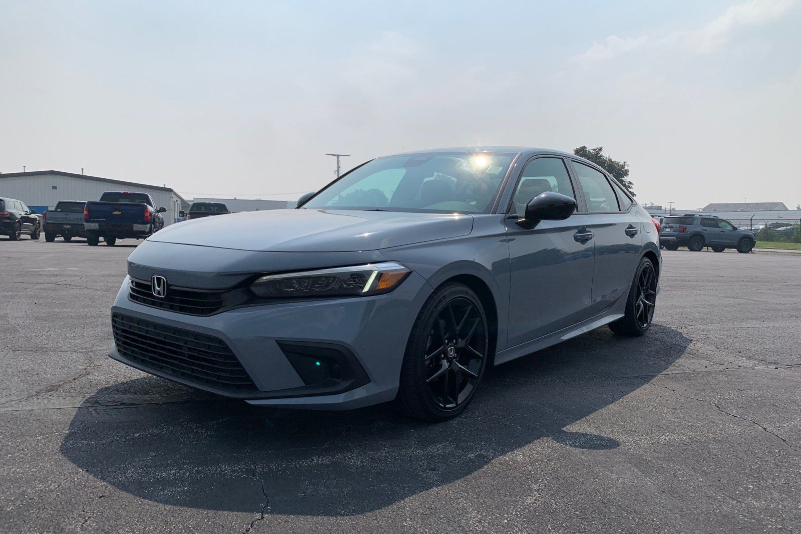 Sonic Gray Pearl 2024 Honda Civic Sedan Front-Wheel Drive Continuously Variable Transmission