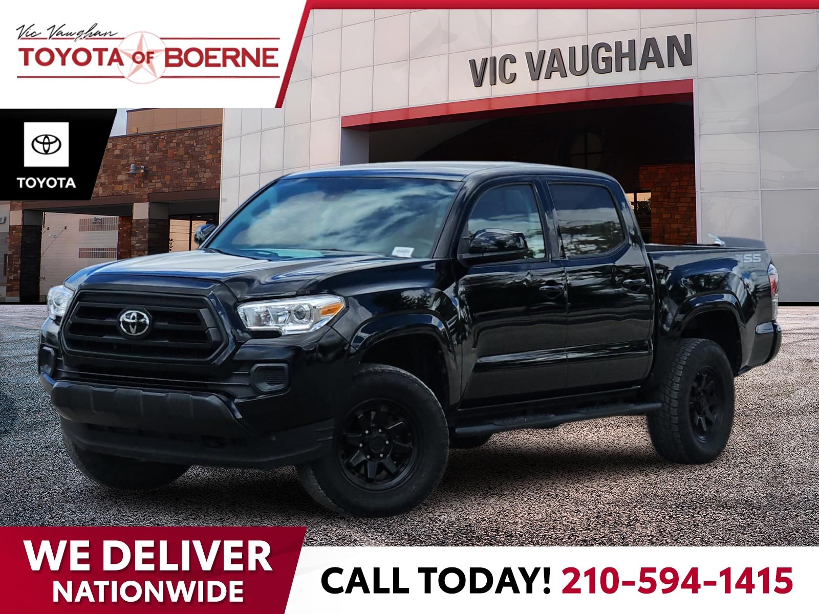 Black 2023 Toyota Tacoma Pickup Truck Four-Wheel Drive 6-Speed Automatic