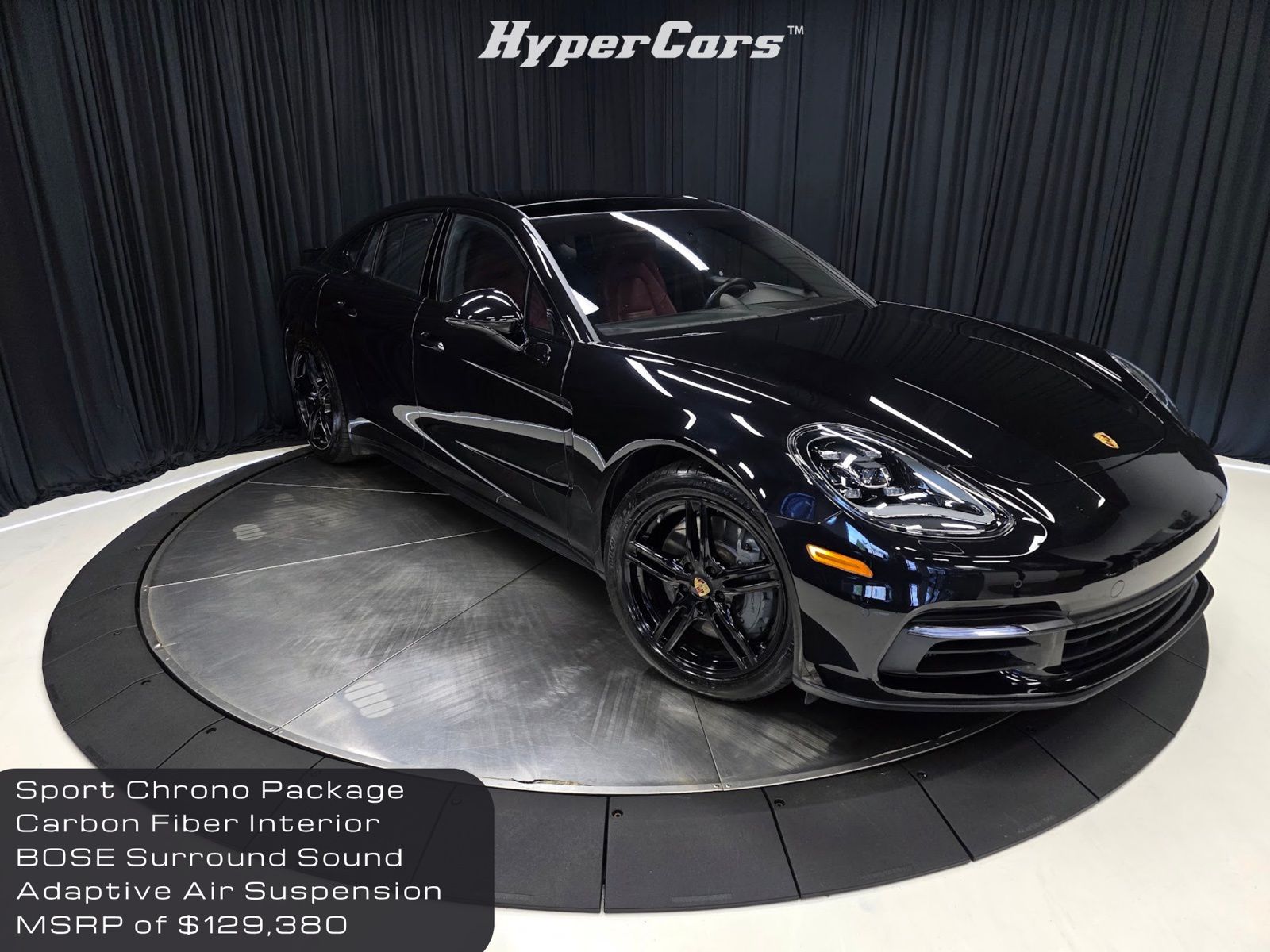 Black 2018 Porsche Panamera 4S AWD Sedan All-Wheel Drive 8-Speed Automatic