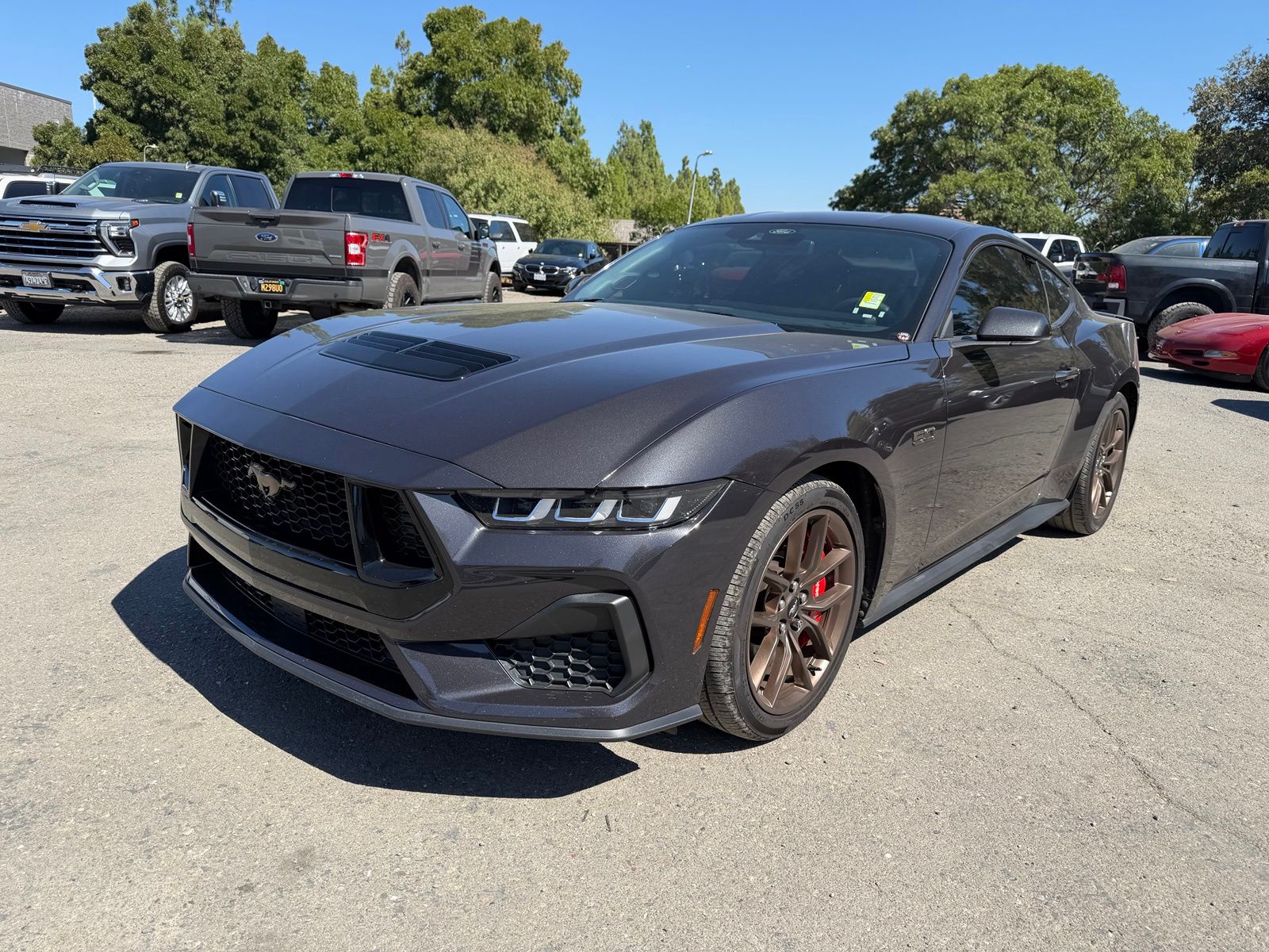 Gray Metallic 2024 Ford Mustang Coupe Rear-Wheel Drive Automatic