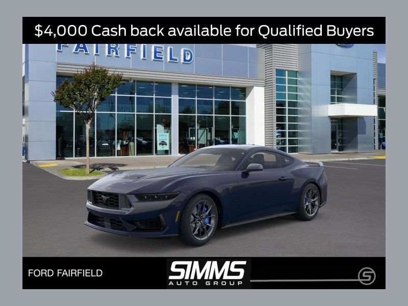 Blue 2025 Ford Mustang Dark Horse Fastback RWD Coupe Rear-Wheel Drive Automatic