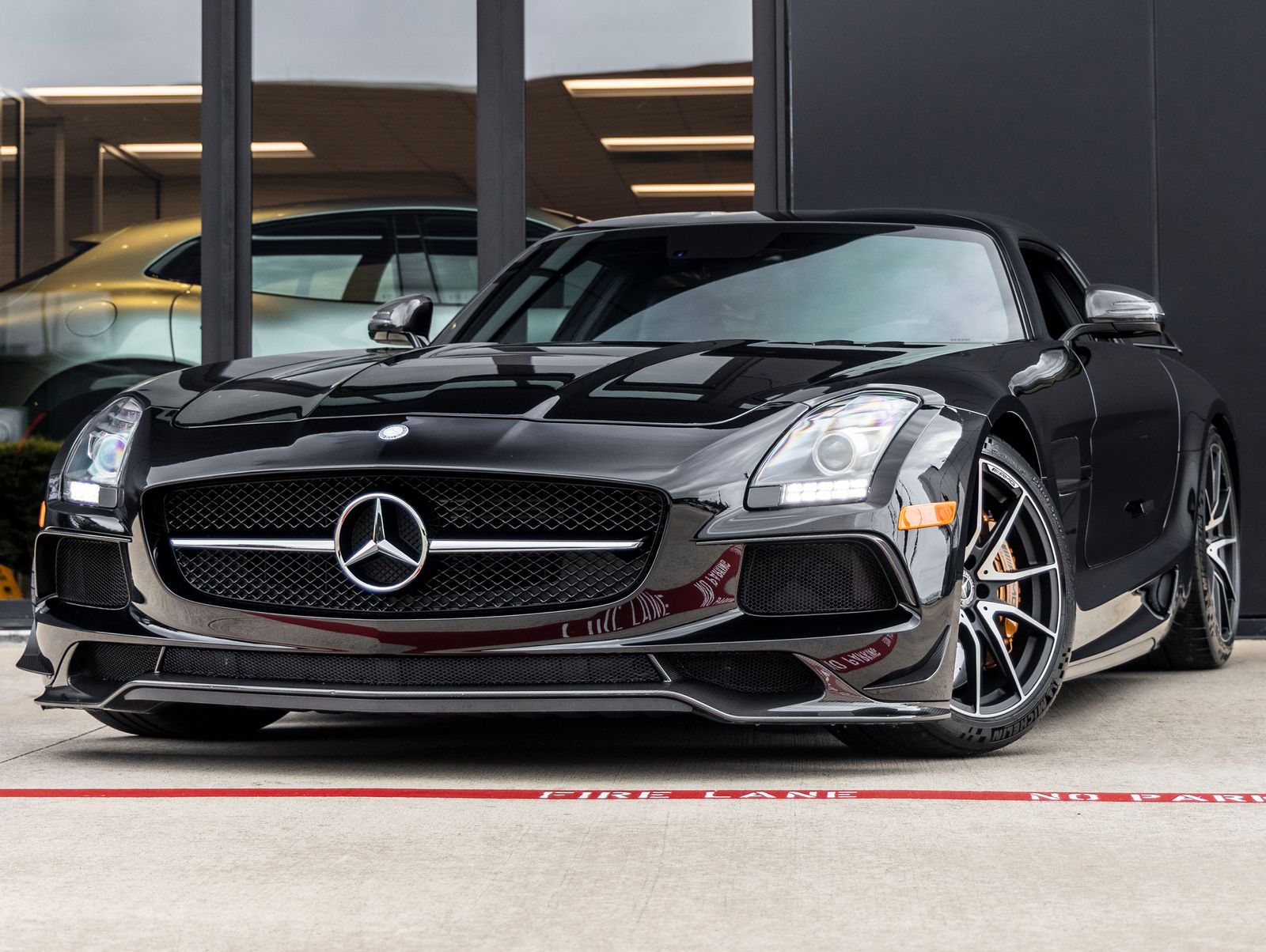 Black 2014 Mercedes-Benz SLS Coupe Rear-Wheel Drive 7-Speed Automatic