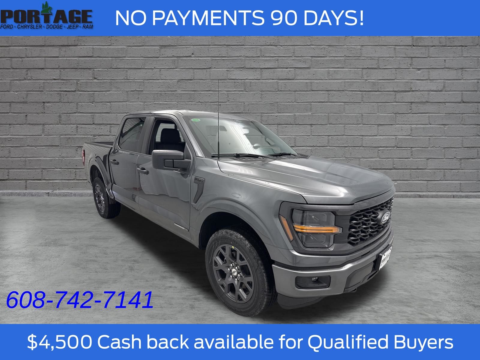 Carbonized Gray Metallic 2026 Ford F-150 Pickup Truck Four-Wheel Drive Automatic