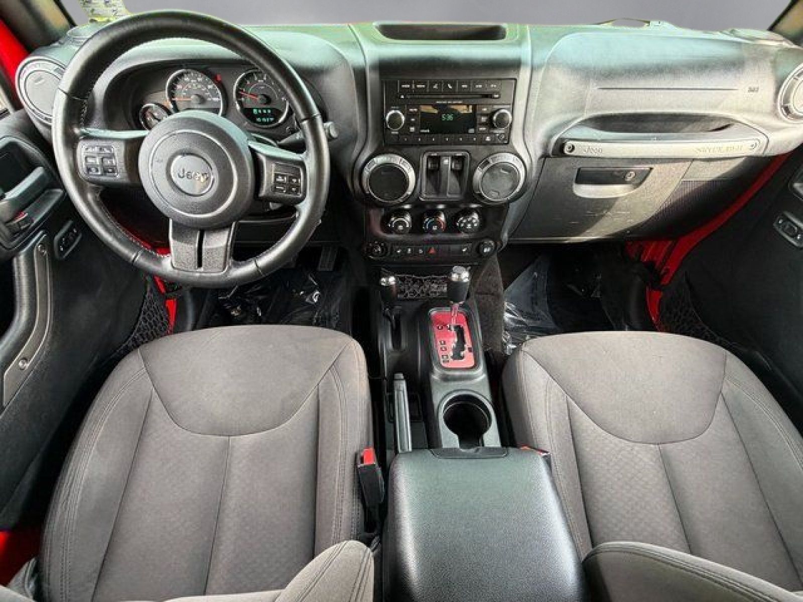 Used 2017 Firecracker Red Clearcoat Jeep Sport image 3