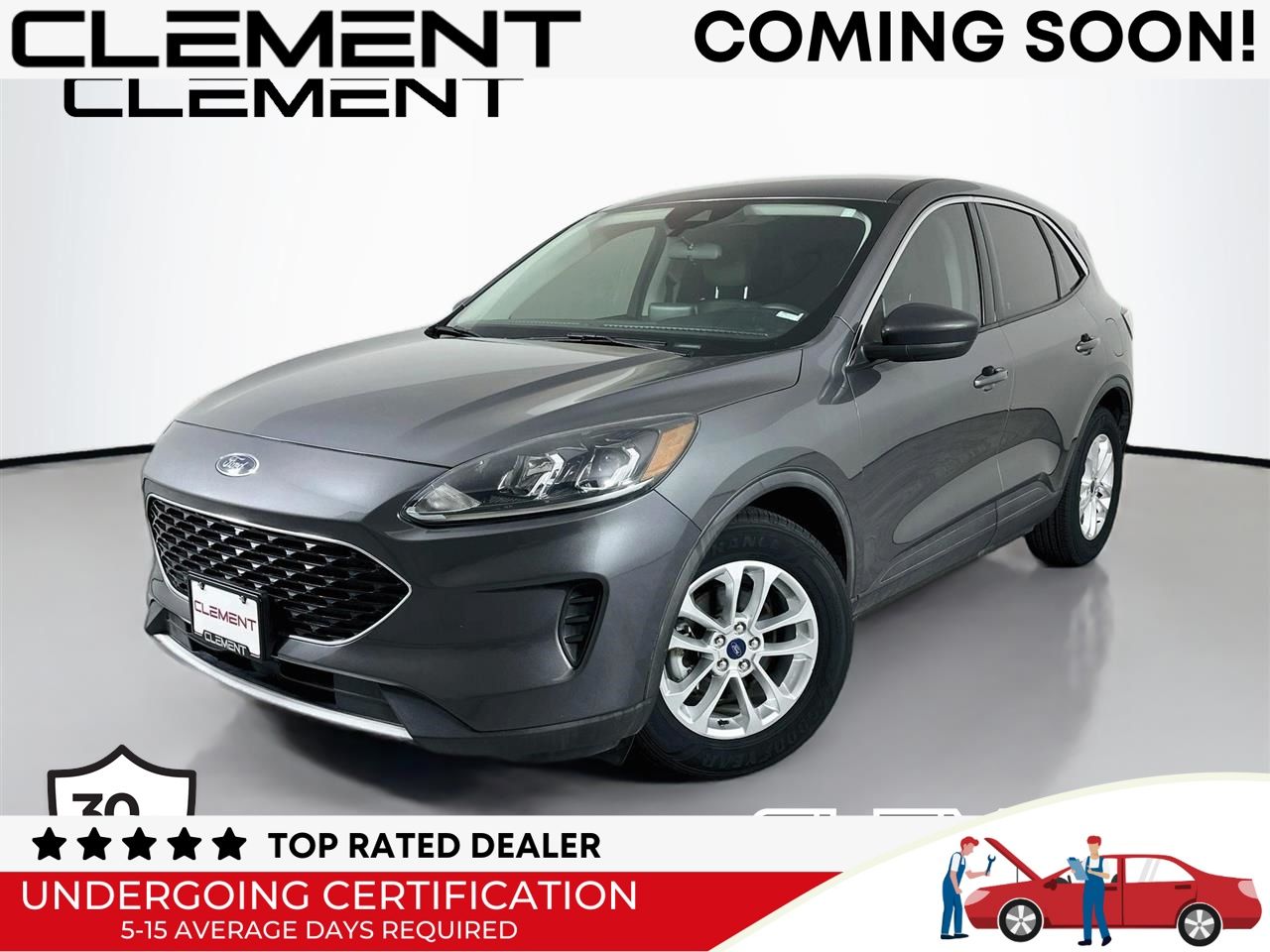 Gray Metallic 2022 Ford Escape SUV / Crossover Front-Wheel Drive 8-Speed Automatic