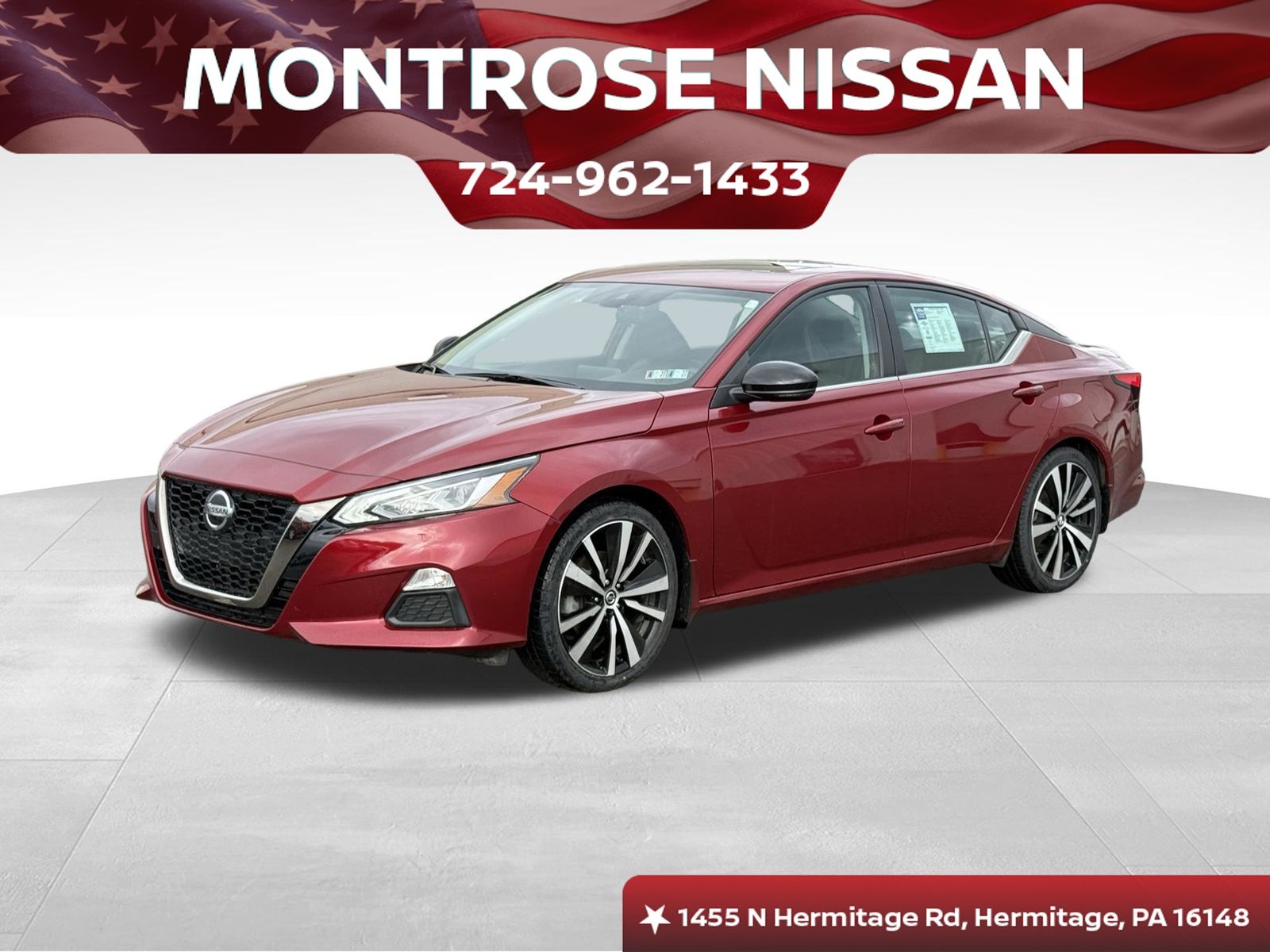 Red (Scarlet Ember Tintcoat) 2020 Nissan Altima 2.5 SR FWD Sedan Front-Wheel Drive Continuously Variable Transmission