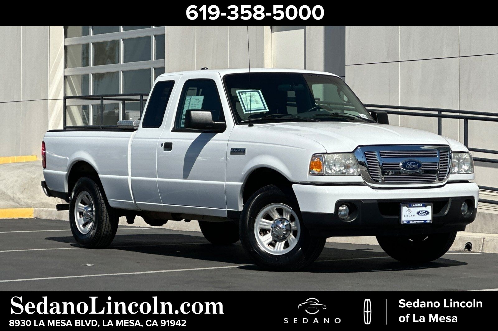 Oxford White 2011 Ford Ranger XLT SuperCab Pickup Truck 4X2 5-Speed Automatic Overdrive