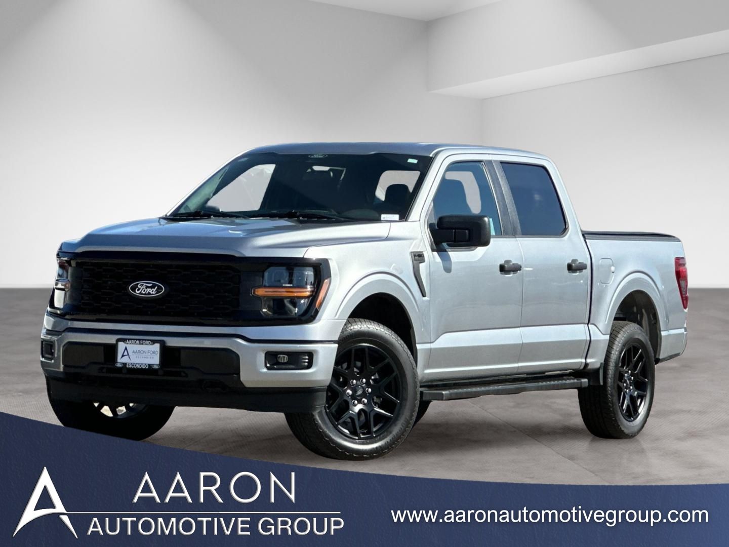 Silver Metallic 2024 Ford F-150 STX SuperCrew 4WD Pickup Truck Four-Wheel Drive Automatic