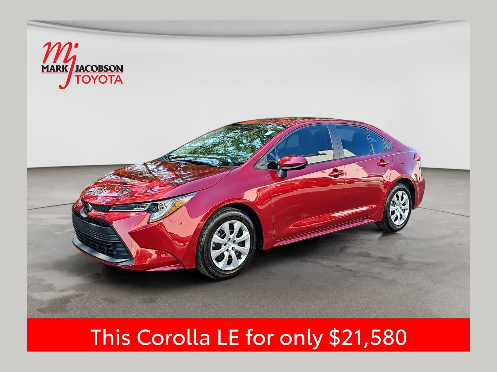 Red (Ruby Flare Pearl) 2024 Toyota Corolla Sedan Front-Wheel Drive Continuously Variable Transmission