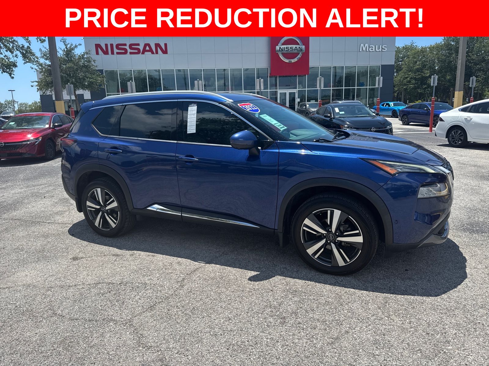 Caspian Blue Metallic 2022 Nissan Rogue SUV / Crossover Front-Wheel Drive Continuously Variable Transmission