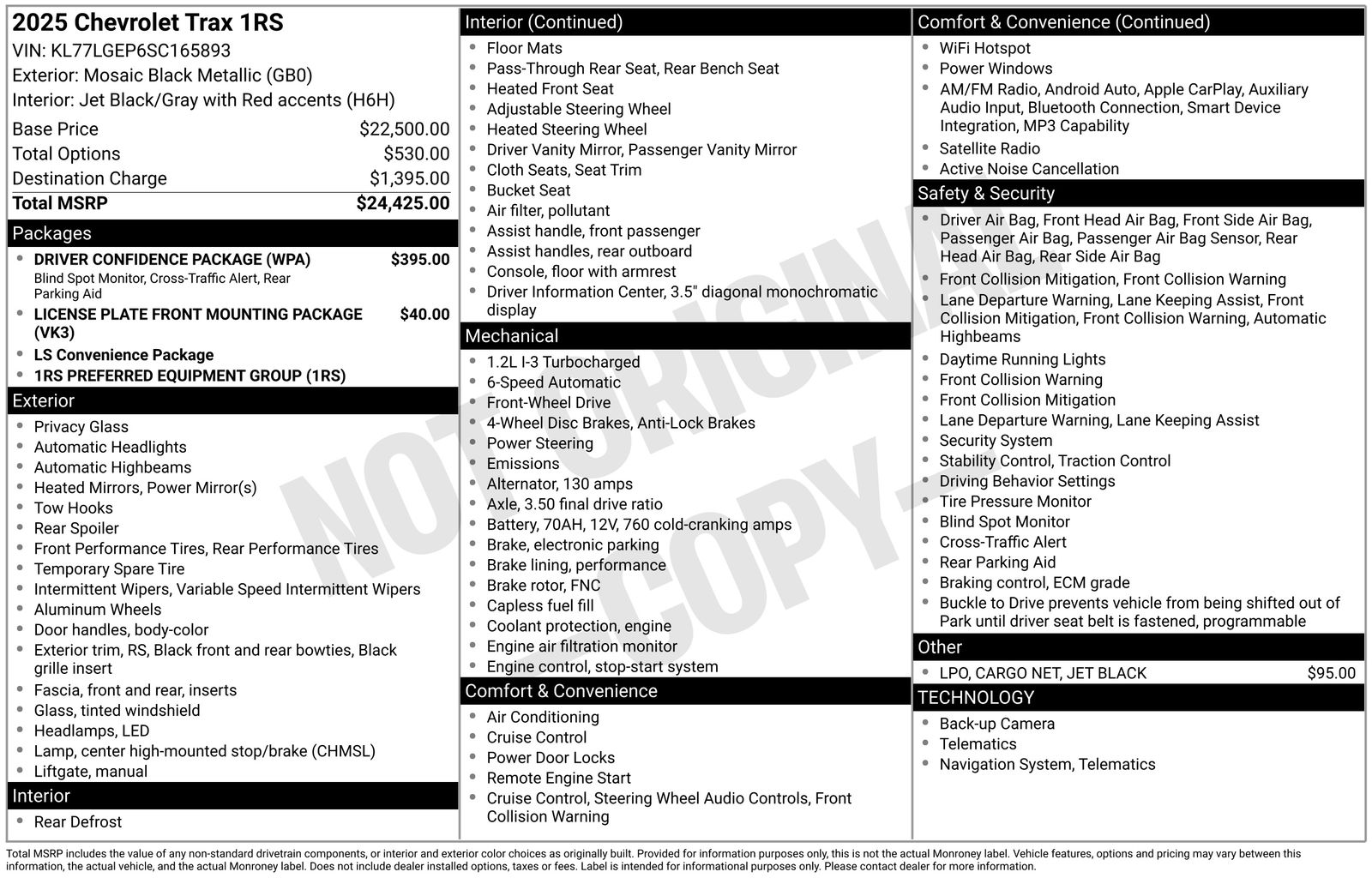 Used Car 2025 Chevrolet Trax  1rs For Sale Under $25,000 In Austin, Texas