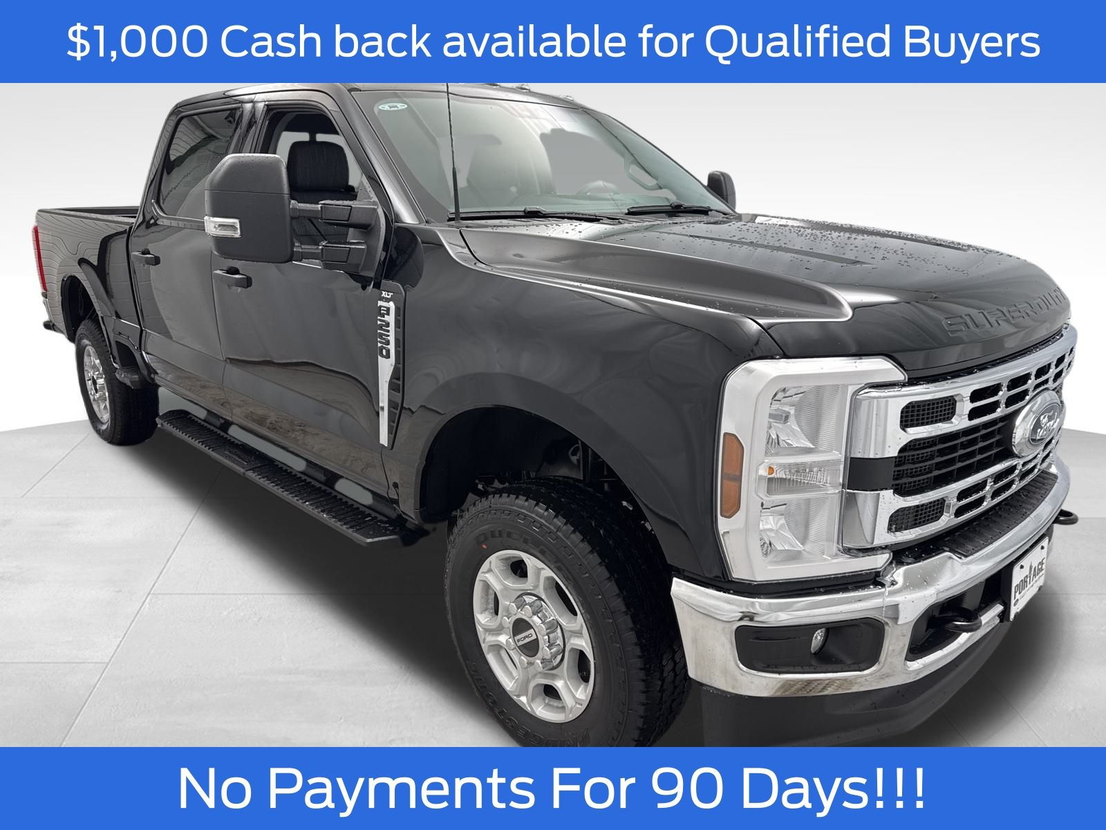 Agate Black Metallic 2026 Ford F-250 Super Duty XLT Crew Cab 4WD Pickup Truck Four-Wheel Drive Automatic