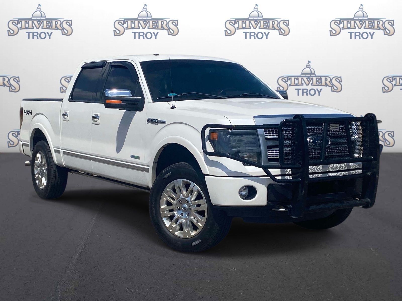 White Platinum Clearcoat Metallic 2013 Ford F-150 Platinum SuperCrew 4WD Pickup Truck Four-Wheel Drive 6-Speed Automatic
