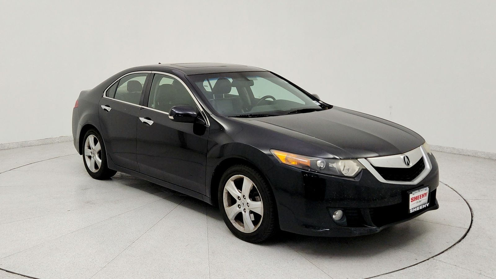 Black 2009 Acura TSX Sedan FWD with Technology Package Sedan Front-Wheel Drive 6-Speed Manual