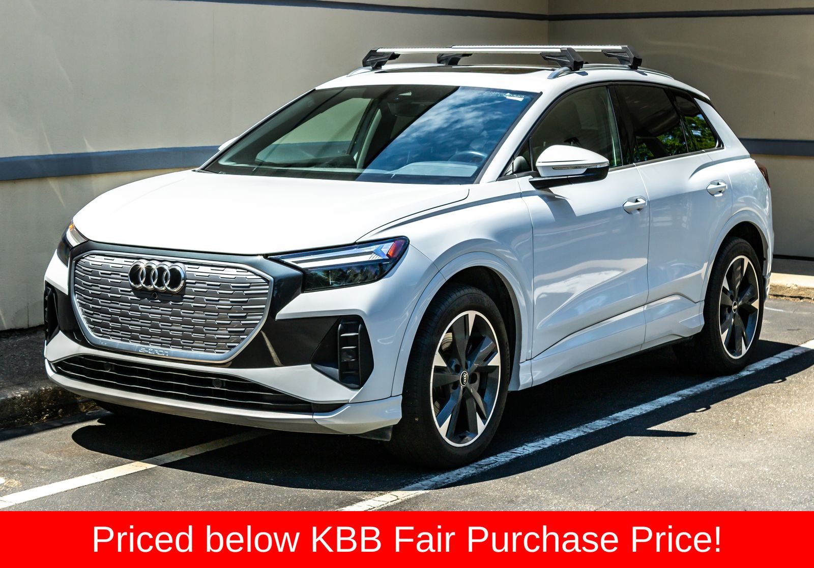 White 2022 Audi Q4 e-tron quattro Premium Plus 50 SUV / Crossover All-Wheel Drive Automatic