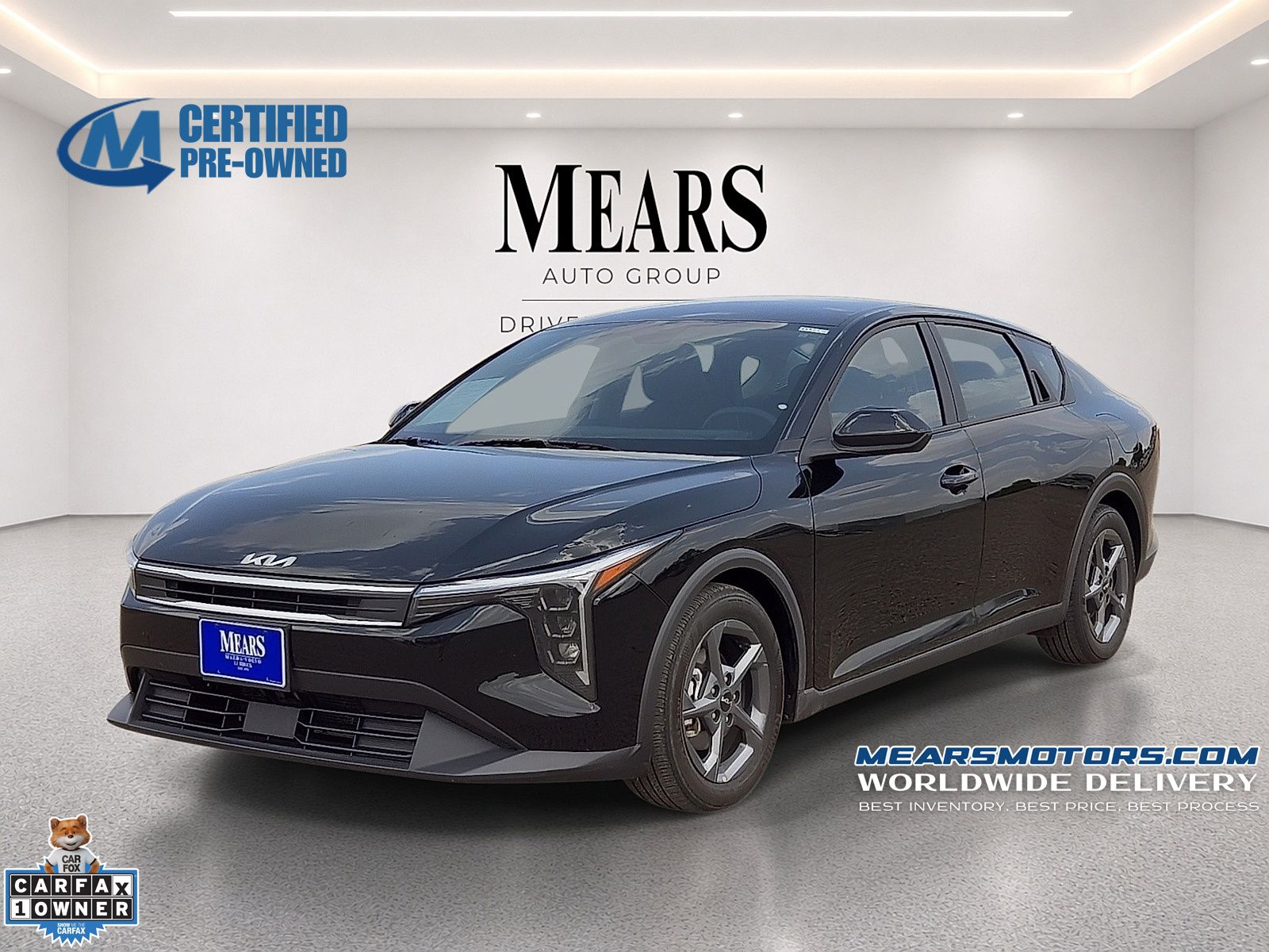 Aurora Black Pearl 2025 Kia K4 Sedan Front-Wheel Drive Continuously Variable Transmission