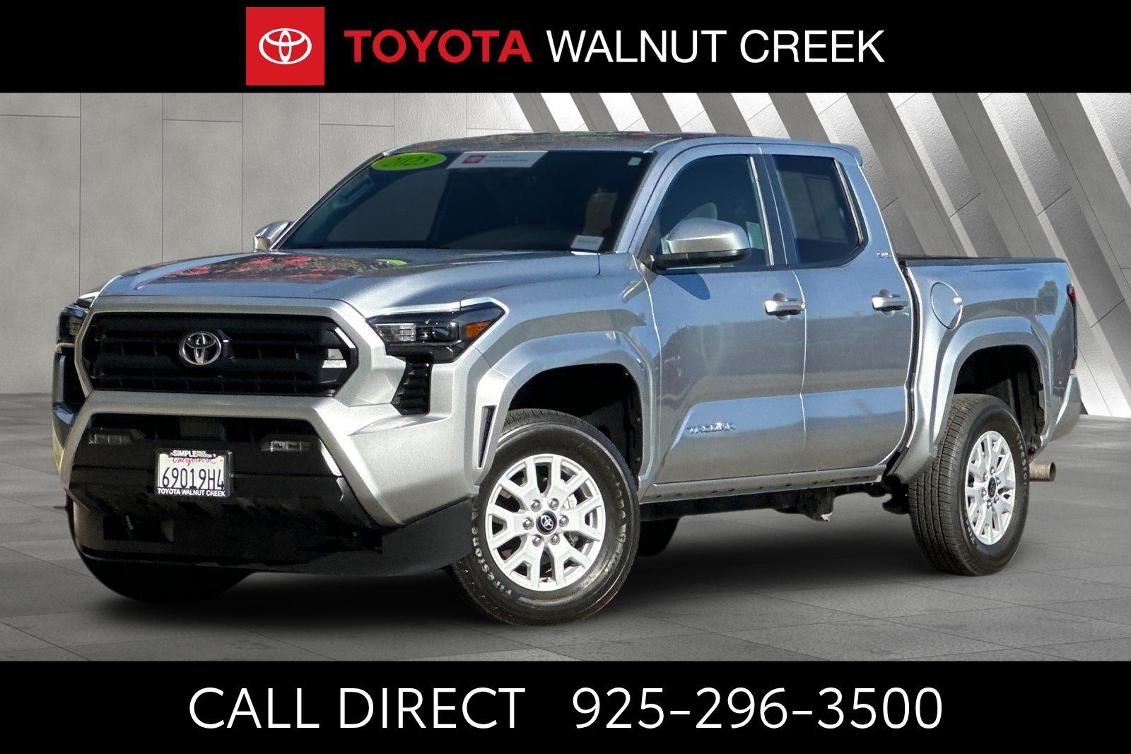 Celestial Silver Metallic 2025 Toyota Tacoma Pickup Truck Four-Wheel Drive 8-Speed Automatic