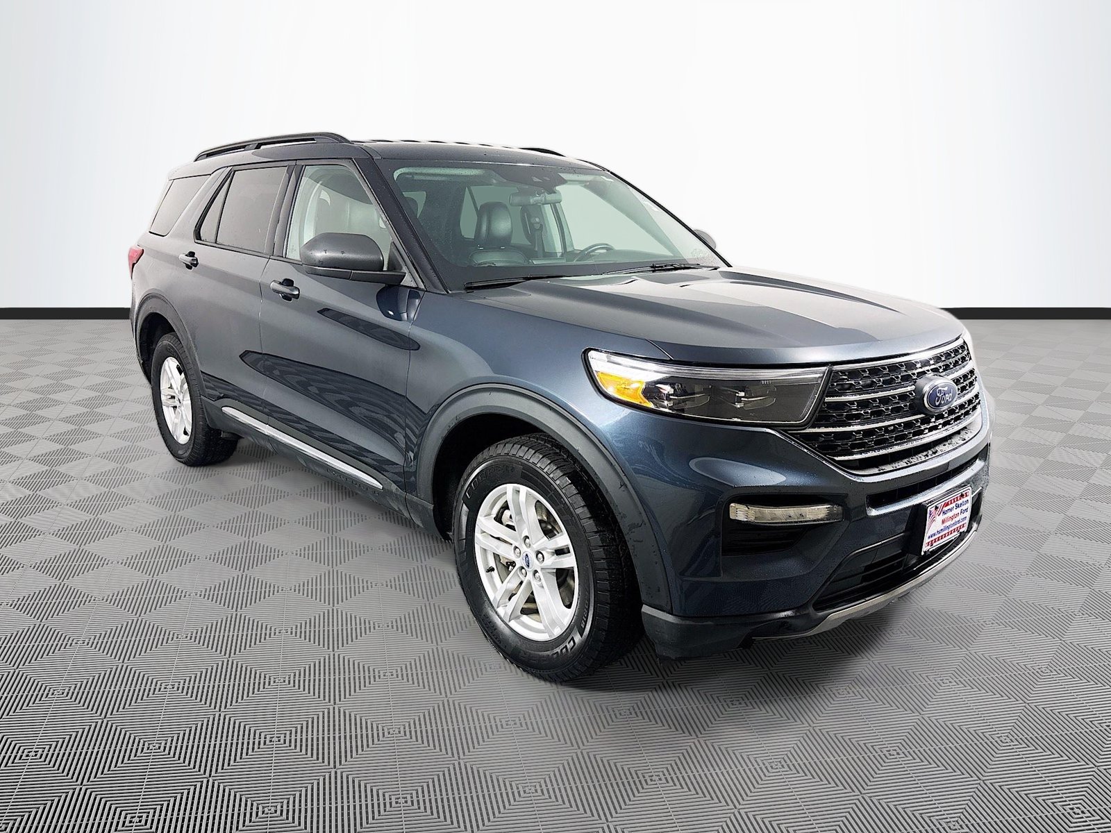 Blue Metallic 2022 Ford Explorer SUV / Crossover All-Wheel Drive Automatic