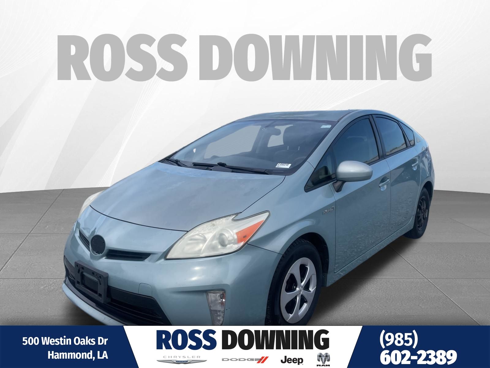 Blue 2013 Toyota Prius Hatchback Continuously Variable Transmission