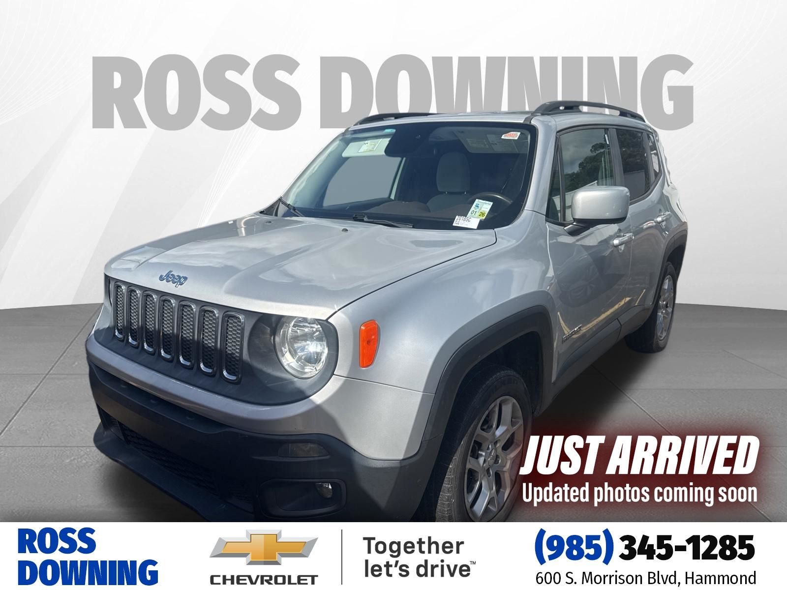 2015 Jeep Renegade Latitude Silver at Toyota of Kenner