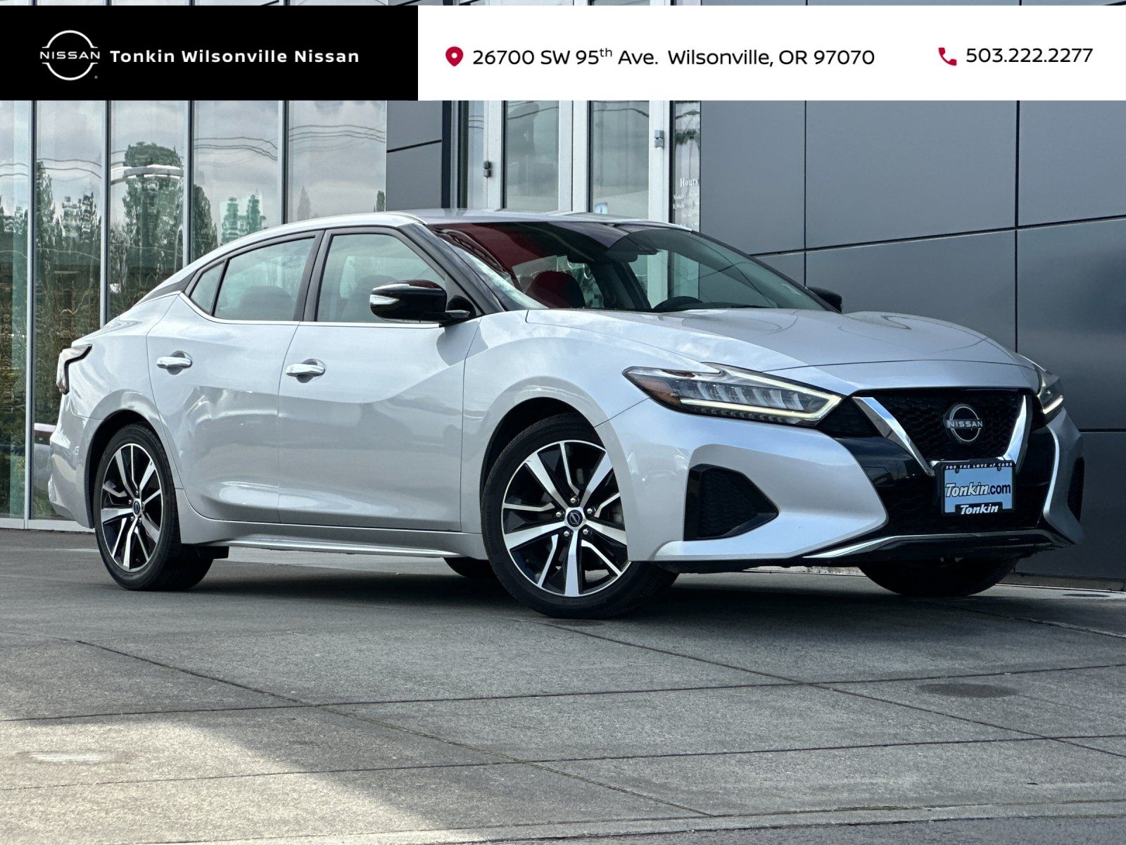 Brilliant Silver Metallic 2023 Nissan Maxima SV FWD Sedan Front-Wheel Drive Continuously Variable Transmission