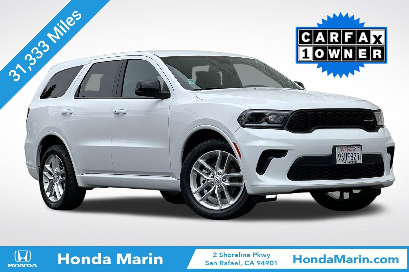 White Knuckle Clearcoat 2025 Dodge Durango SUV / Crossover All-Wheel Drive 8-Speed Automatic