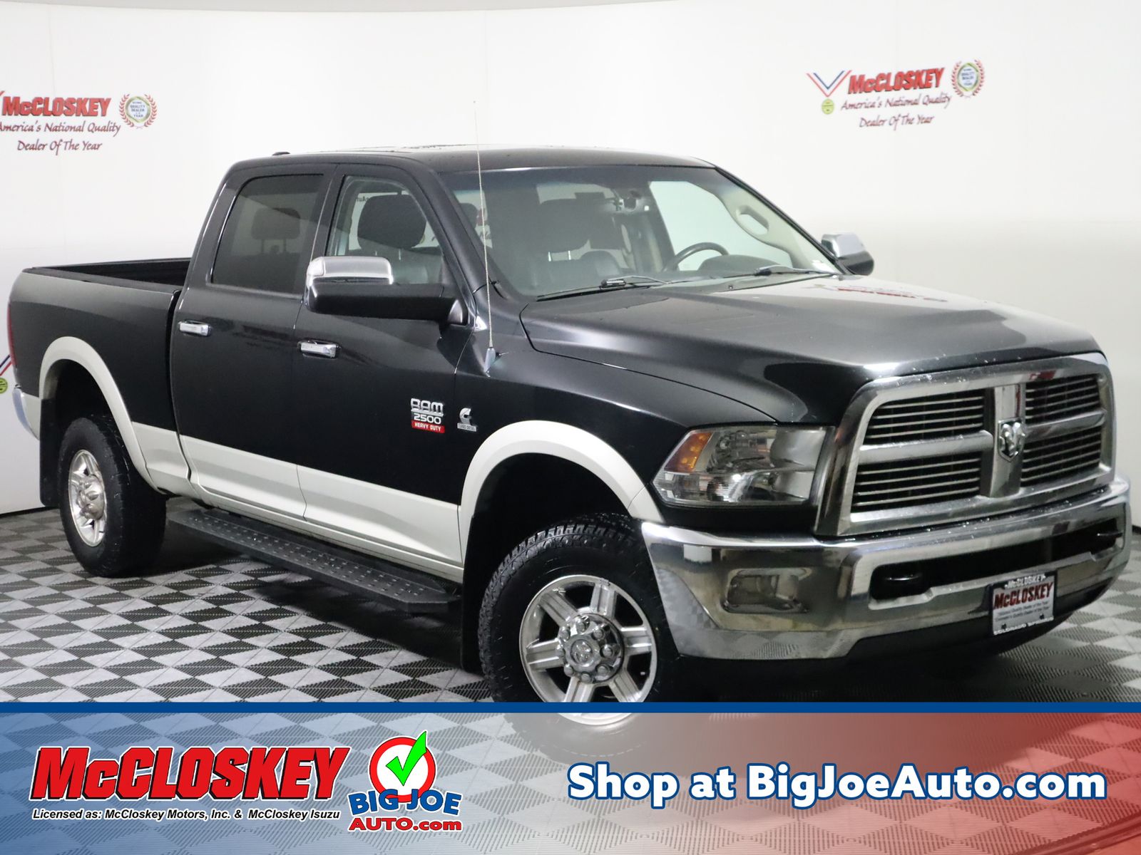 Brilliant Black Crystal Pearlcoat 2010 Dodge RAM 2500 Pickup Truck Four-Wheel Drive 6-Speed Automatic