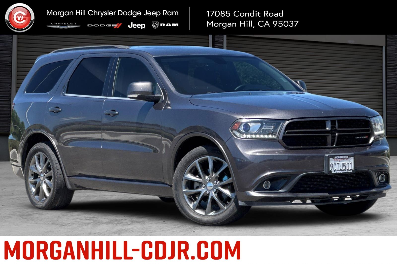 Granite Metallic Clearcoat 2017 Dodge Durango GT RWD SUV / Crossover Rear-Wheel Drive 8-Speed Automatic