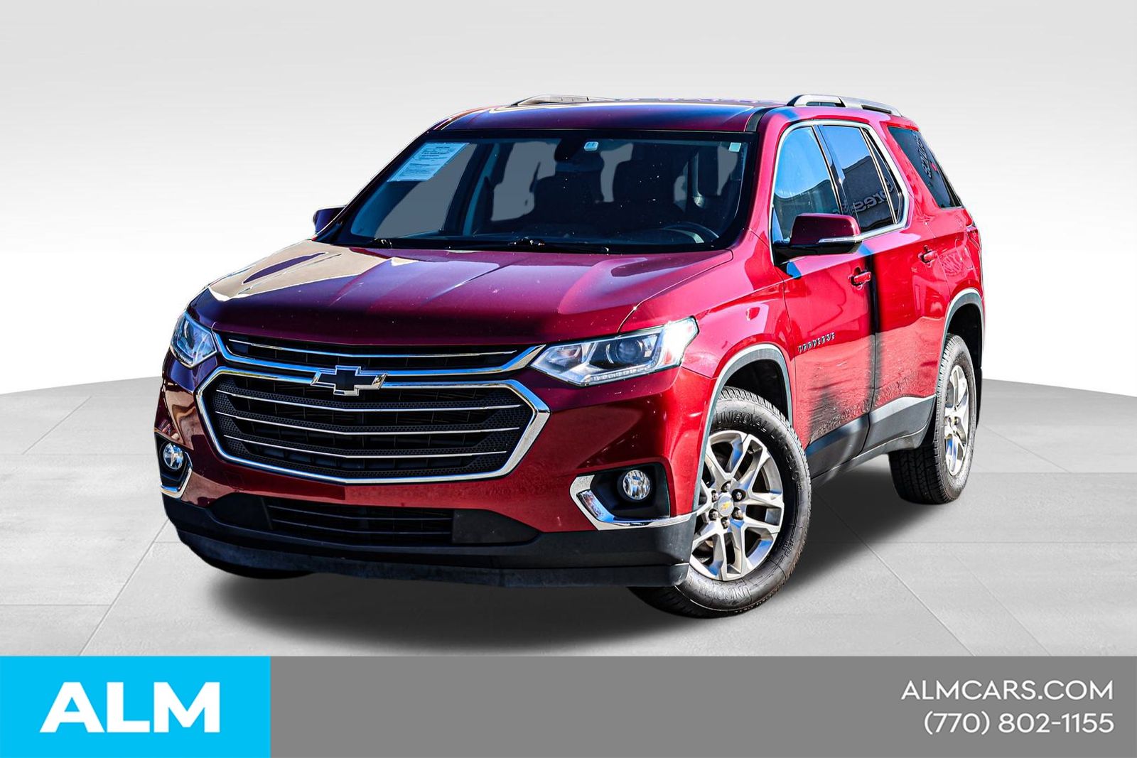 Cajun Red Tintcoat 2019 Chevrolet Traverse LT Cloth AWD SUV / Crossover Four-Wheel Drive 9-Speed Automatic